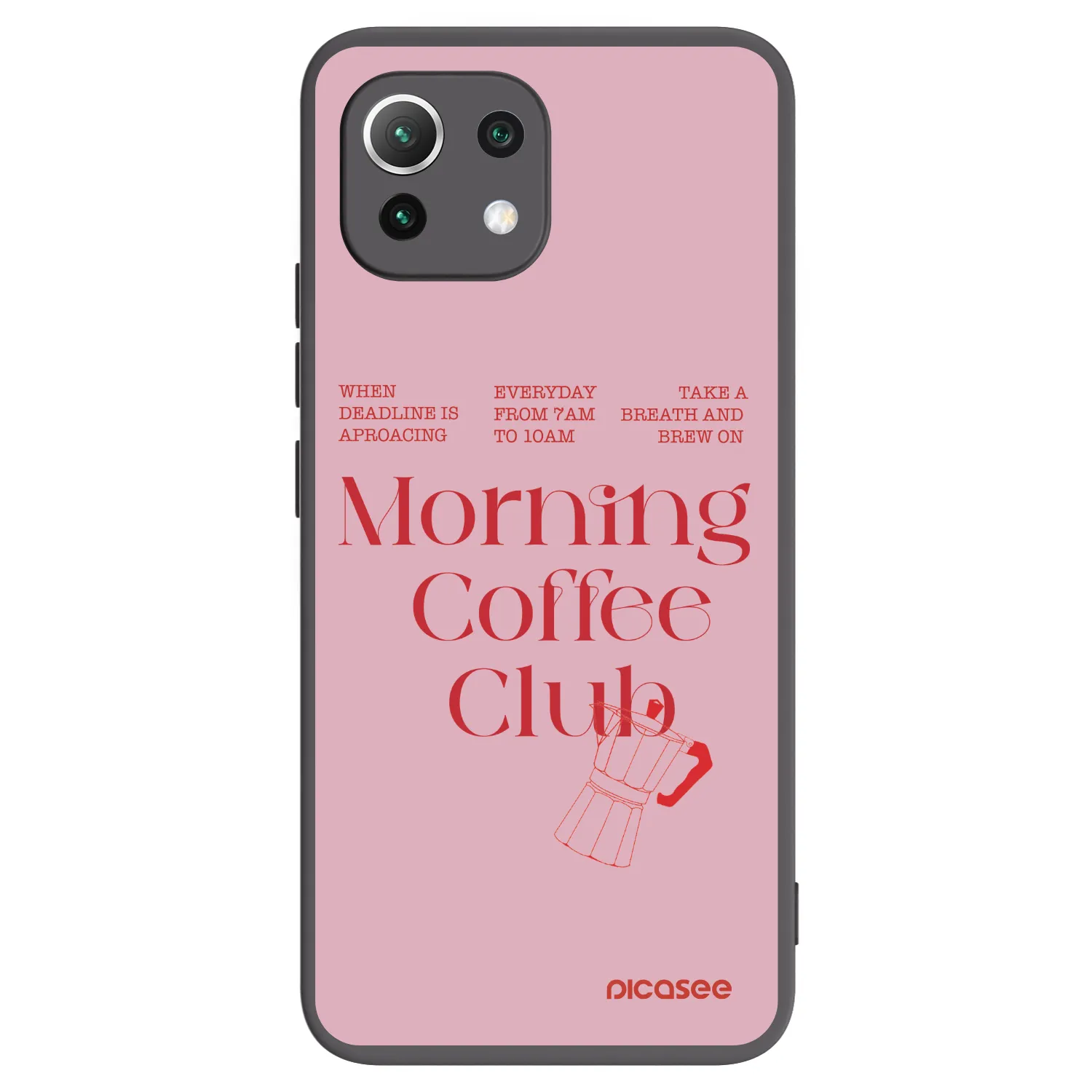 Picasee silikónový čierny obal pre Xiaomi Mi 11 Lite - Morning