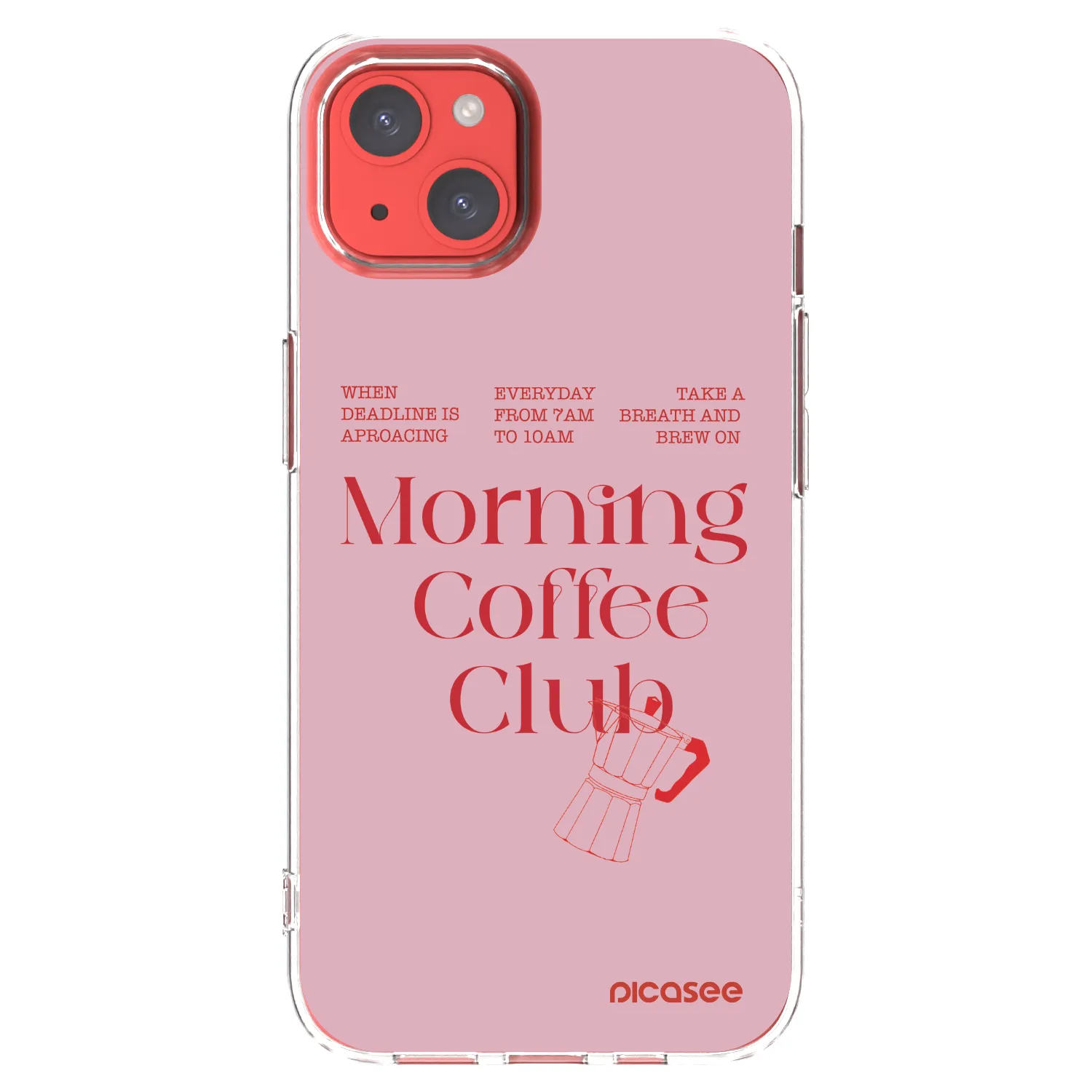 Picasee silikónový prehľadný obal pre Apple iPhone 13 - Morning