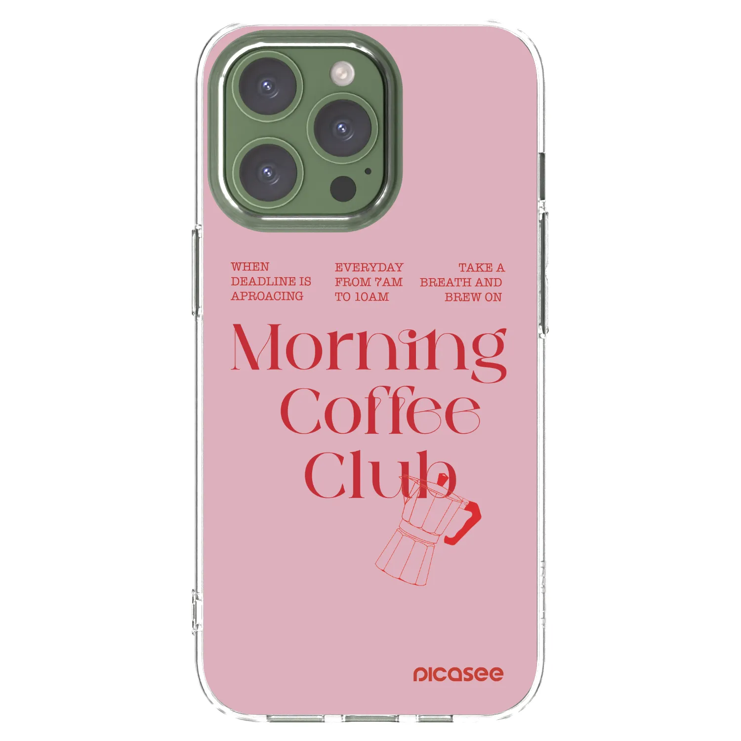 Picasee silikónový prehľadný obal pre Apple iPhone 13 Pro - Morning