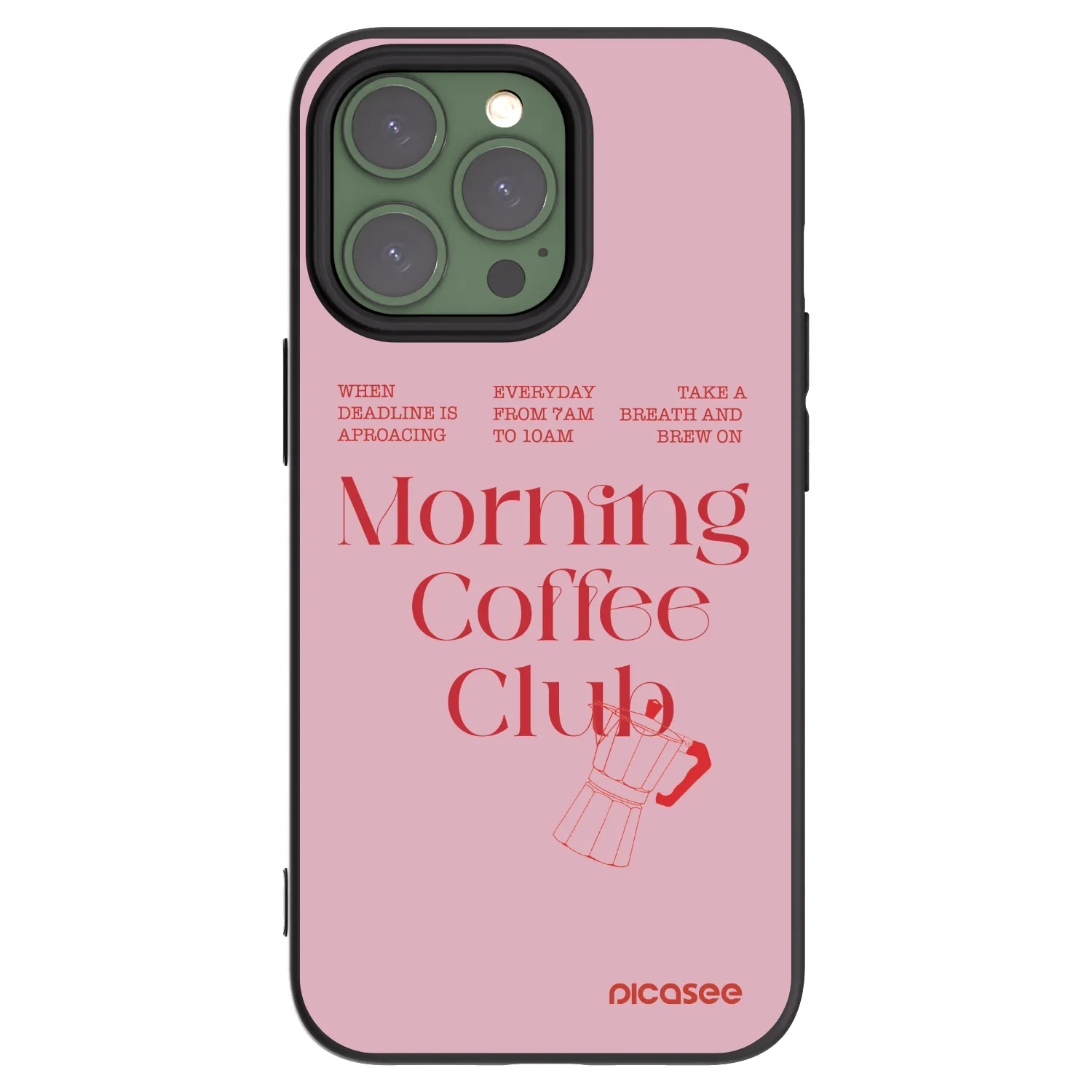 Picasee silikónový čierny obal pre Apple iPhone 13 Pro - Morning