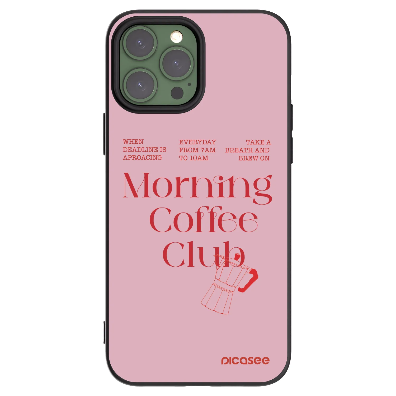 Picasee silikónový čierny obal pre Apple iPhone 13 Pro Max - Morning