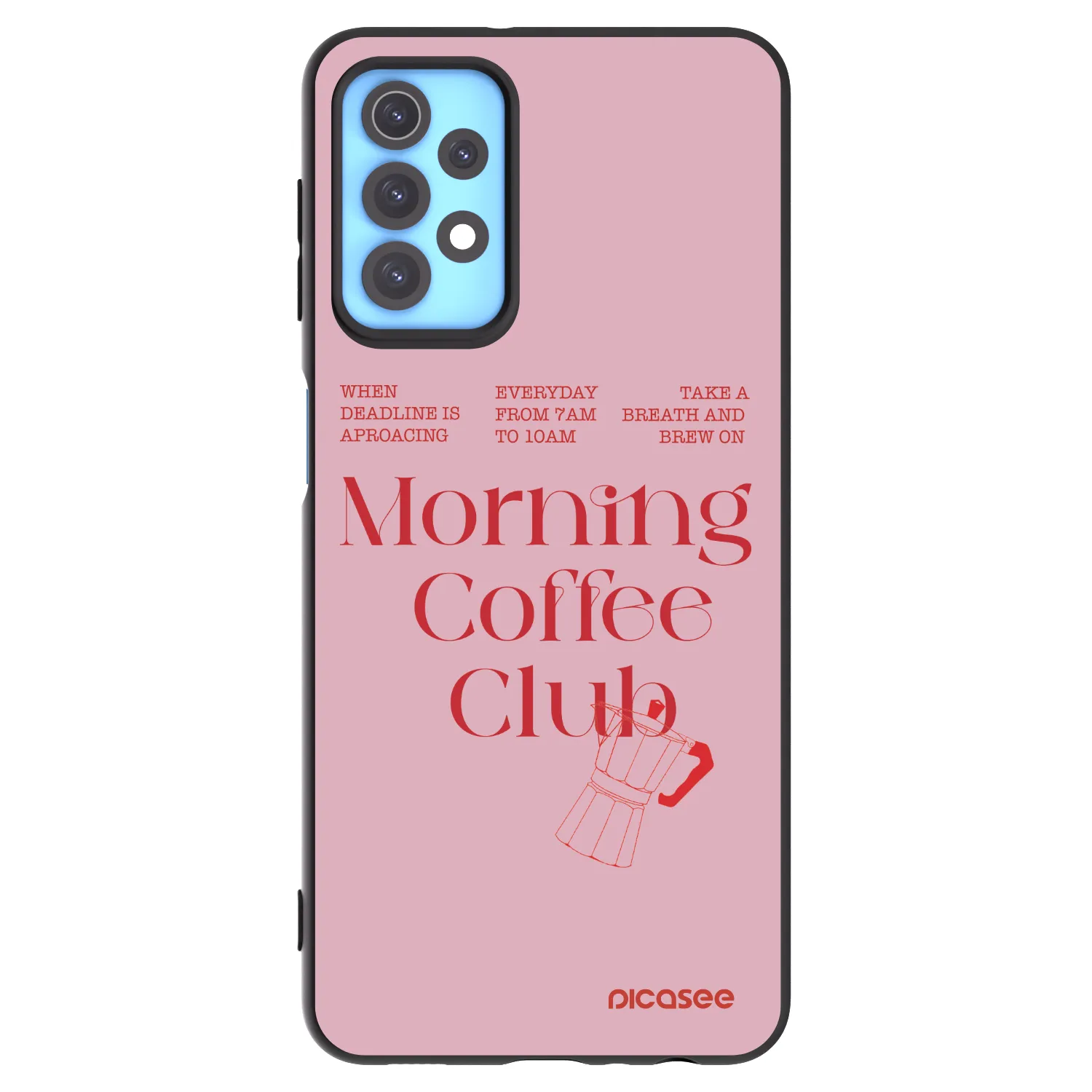 Picasee silikónový čierny obal pre Samsung Galaxy A32 4G SM-A325F - Morning