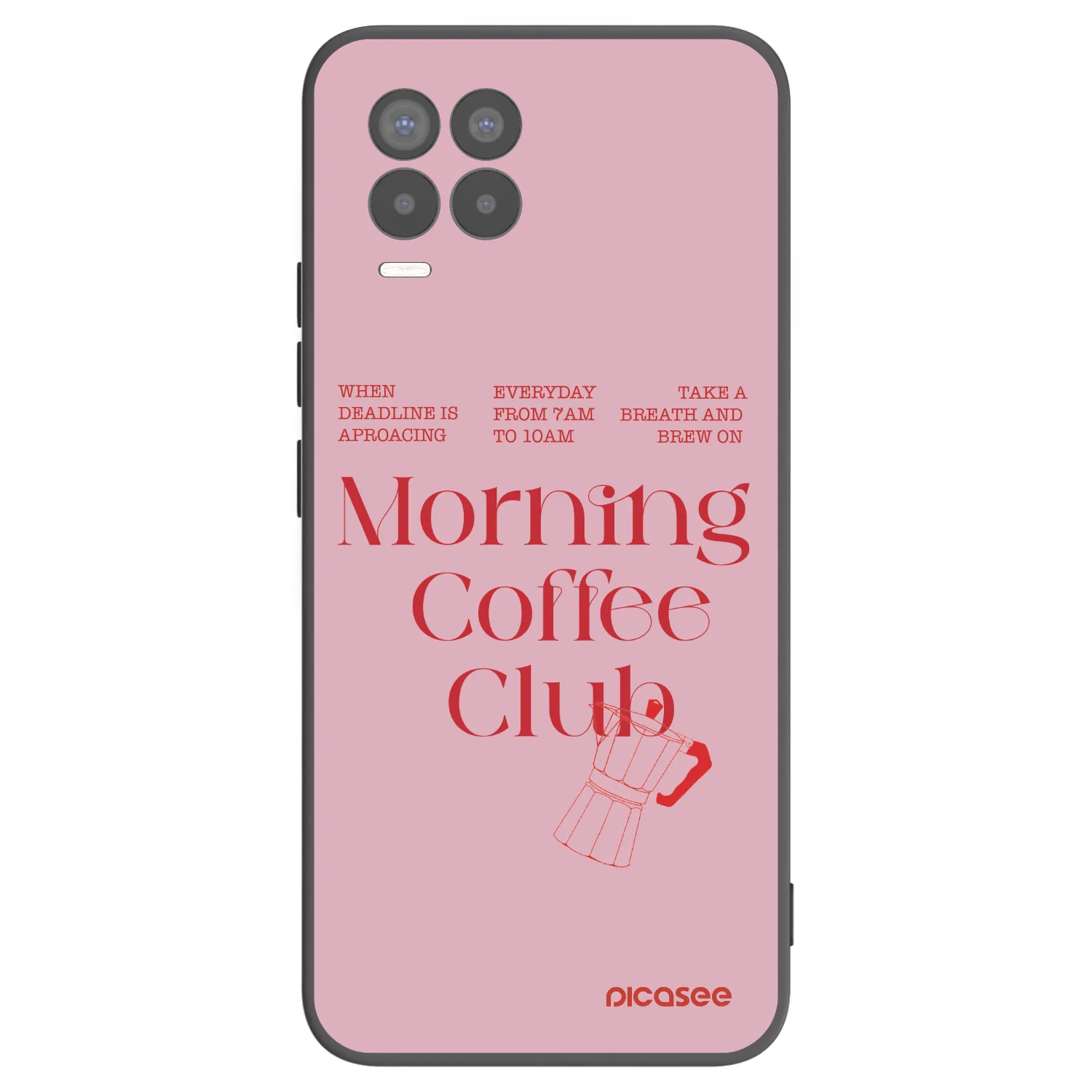 Picasee silikónový čierny obal pre Realme 8 4G - Morning
