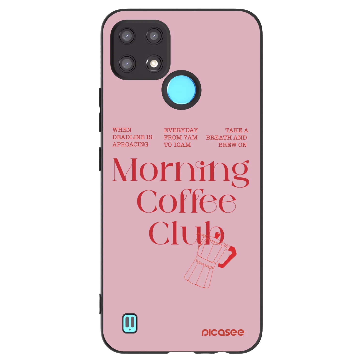 Picasee silikónový čierny obal pre Realme C21 - Morning