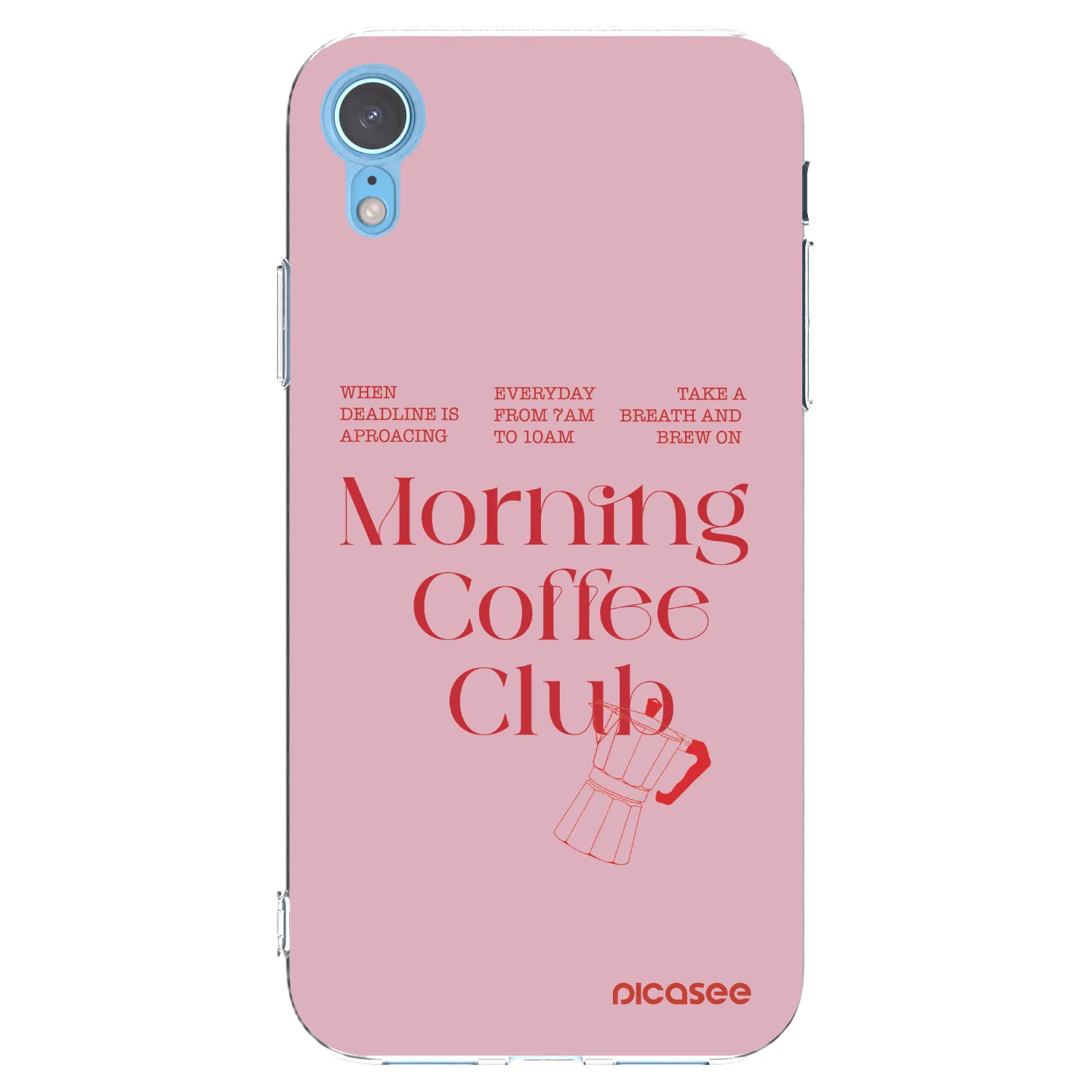 Picasee silikónový prehľadný obal pre Apple iPhone XR - Morning