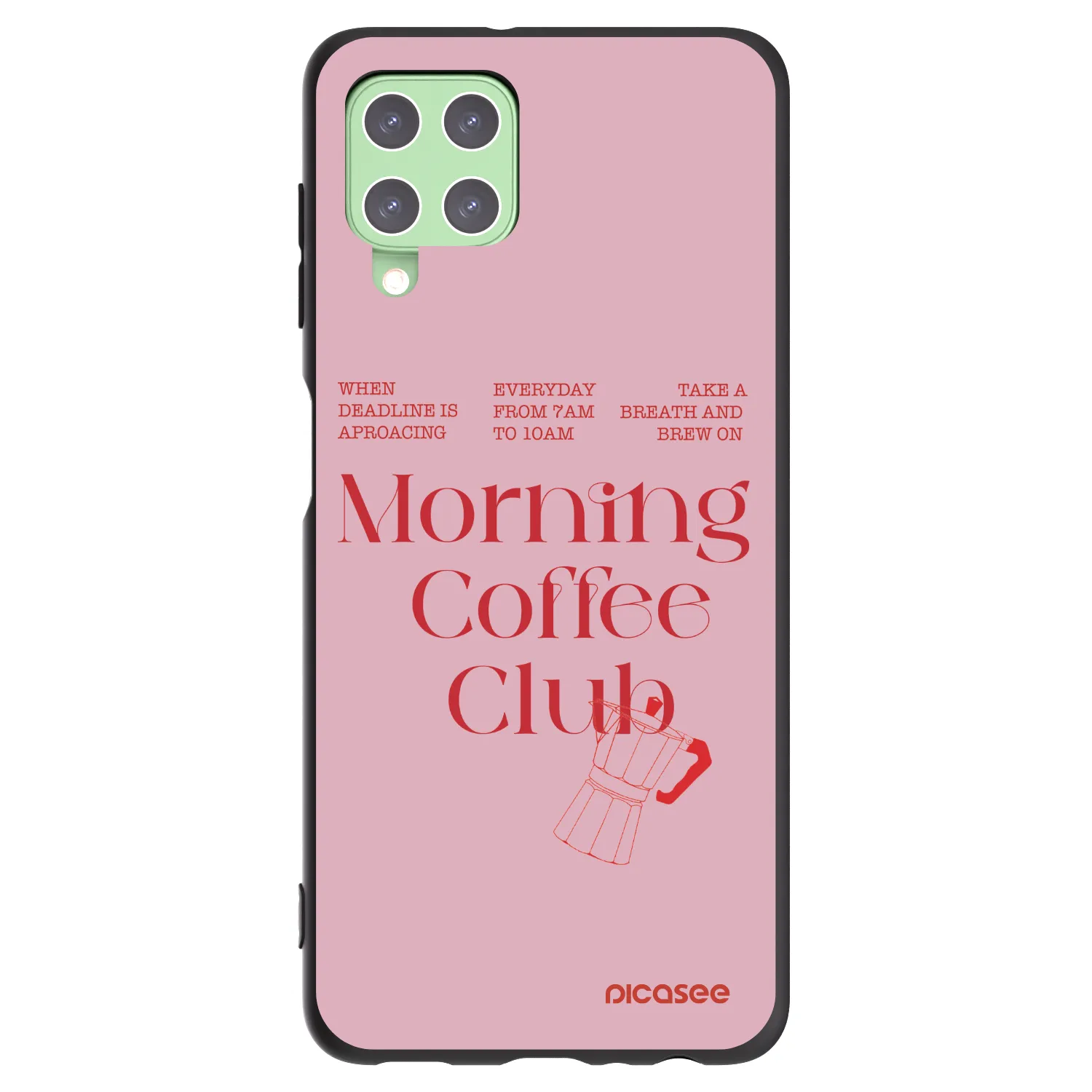Picasee silikónový čierny obal pre Samsung Galaxy A22 A225F 4G - Morning