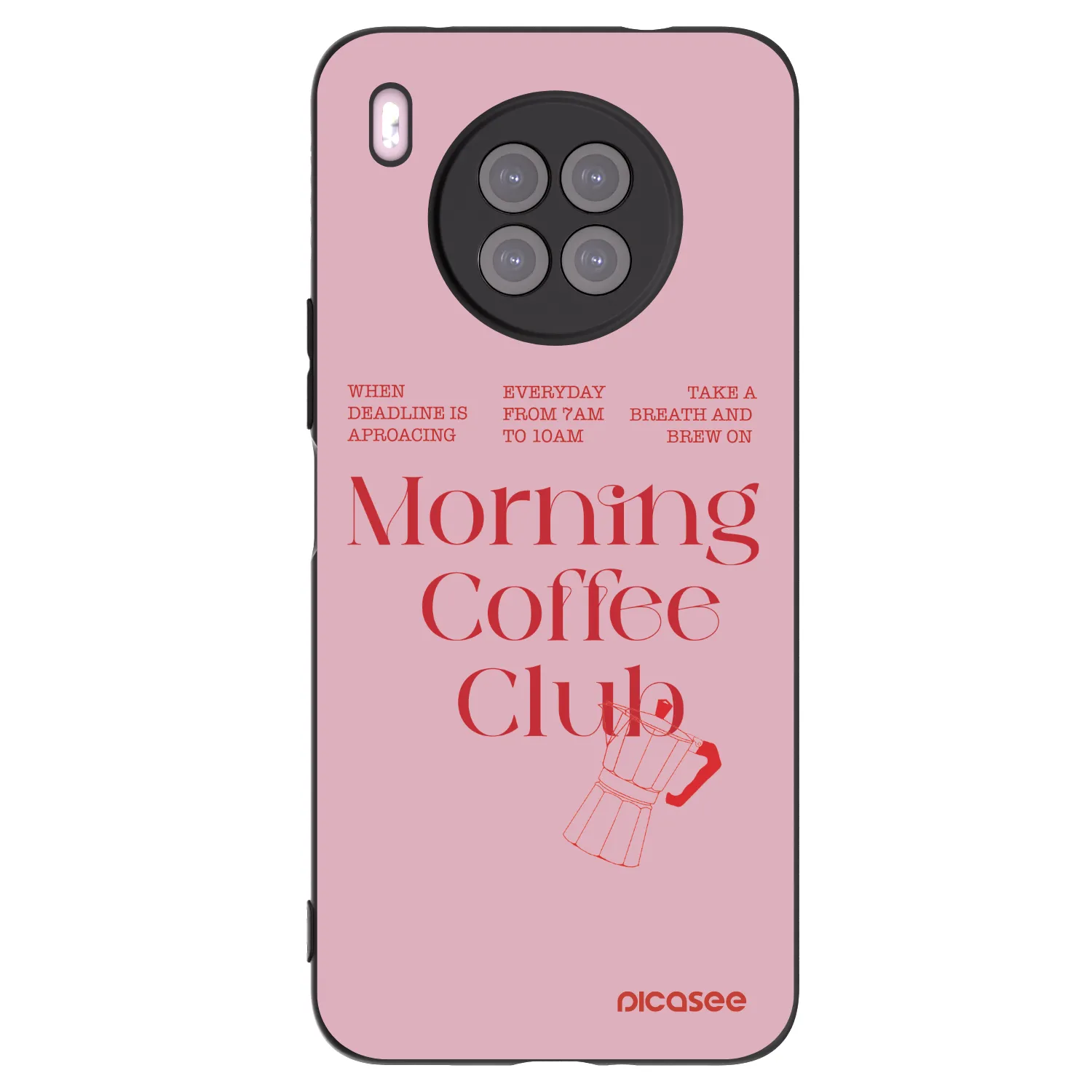 Picasee silikónový čierny obal pre Huawei Nova 8i - Morning