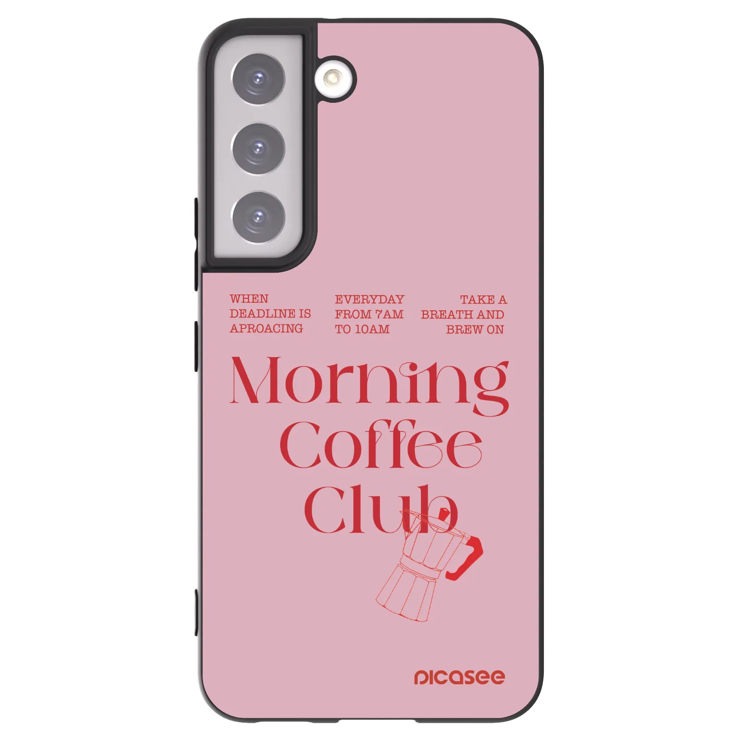 Picasee silikónový čierny obal pre Samsung Galaxy S22 5G - Morning