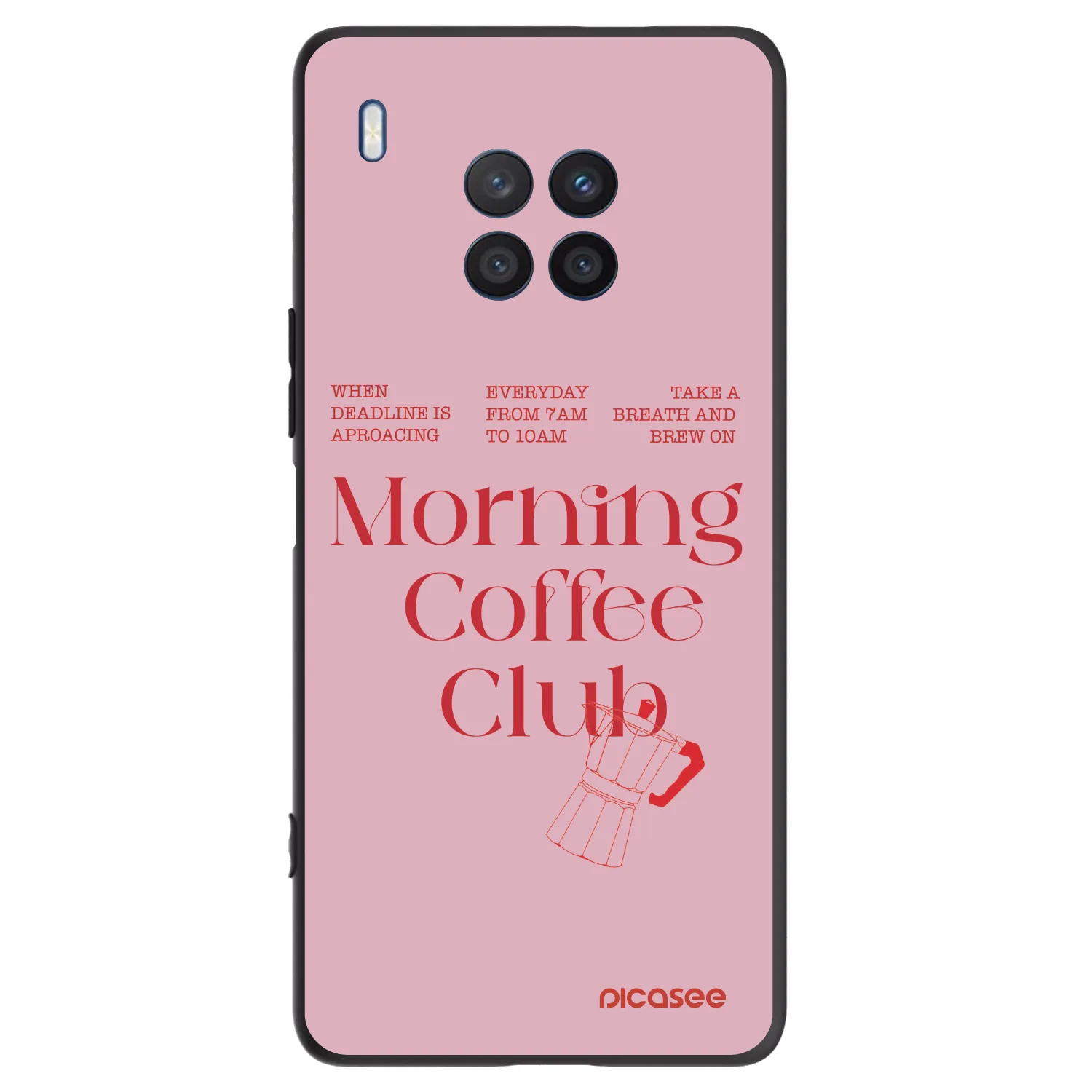 Picasee silikónový čierny obal pre Honor 50 Lite - Morning