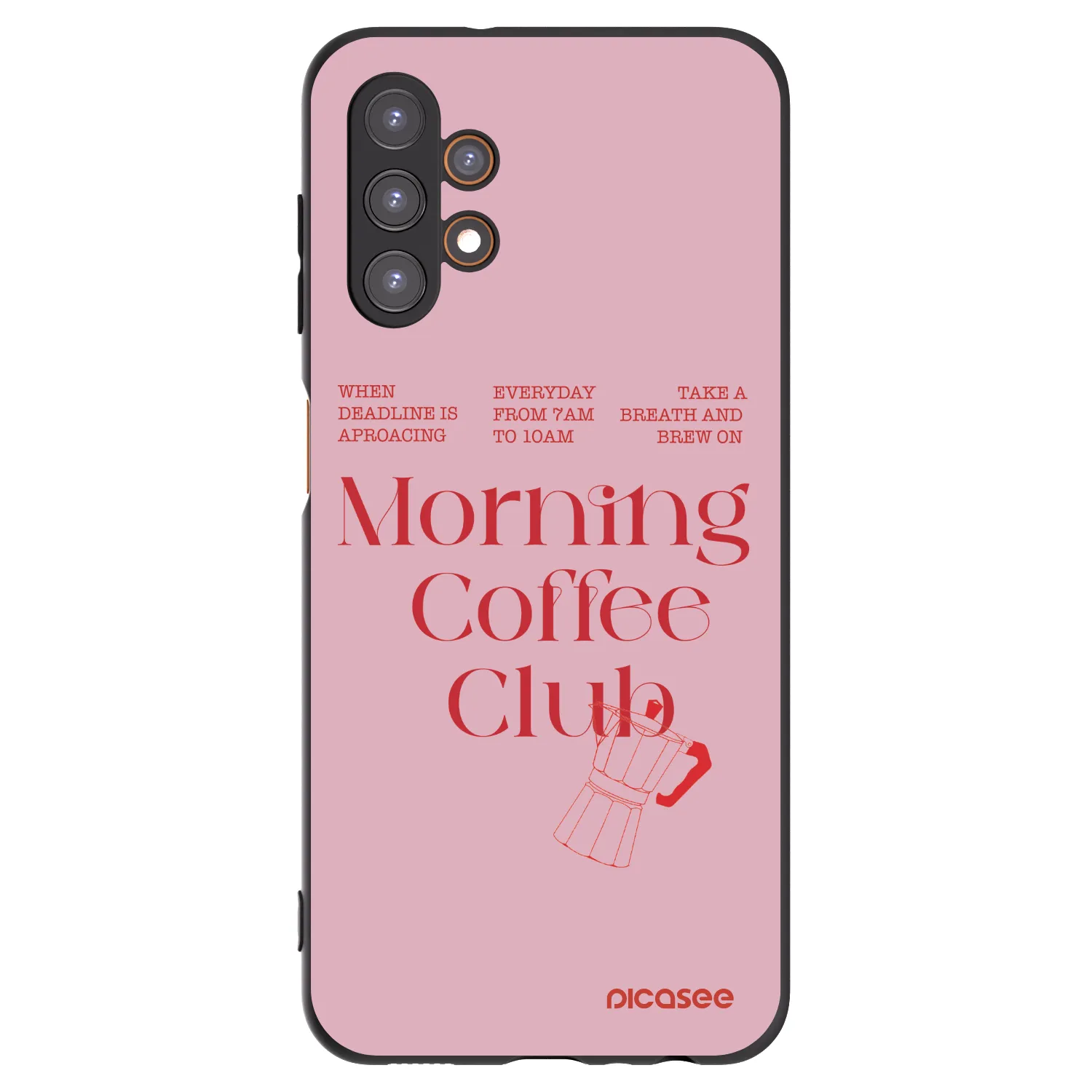 Picasee silikónový čierny obal pre Samsung Galaxy A13 4G A135 - Morning