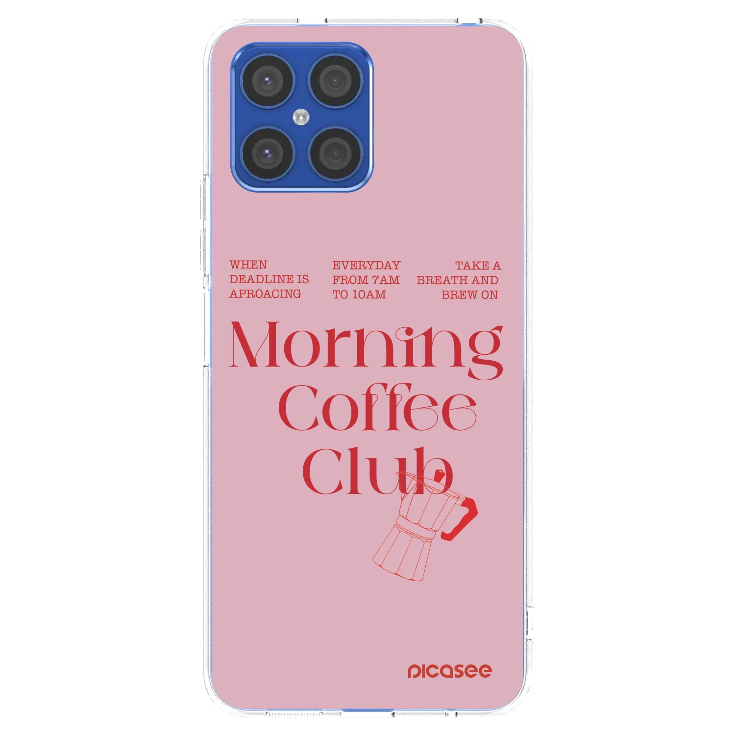 Picasee silikónový prehľadný obal pre Honor X8 4G - Morning