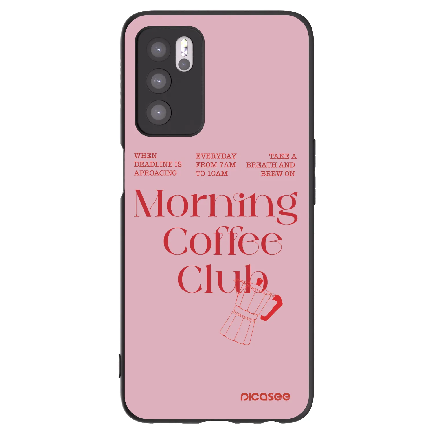 Picasee silikónový čierny obal pre OPPO A16s - Morning