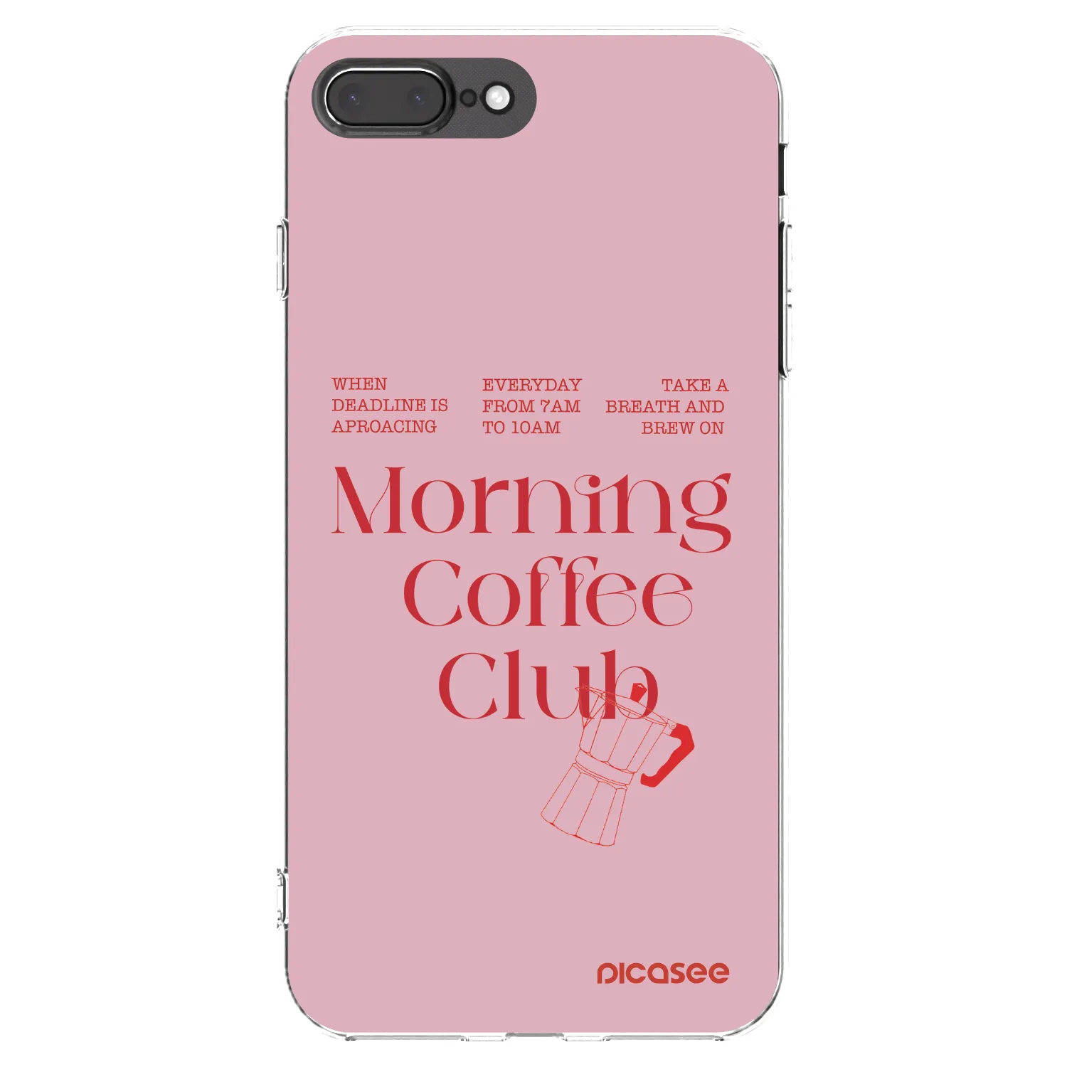 Picasee silikónový prehľadný obal pre Apple iPhone 8 Plus - Morning