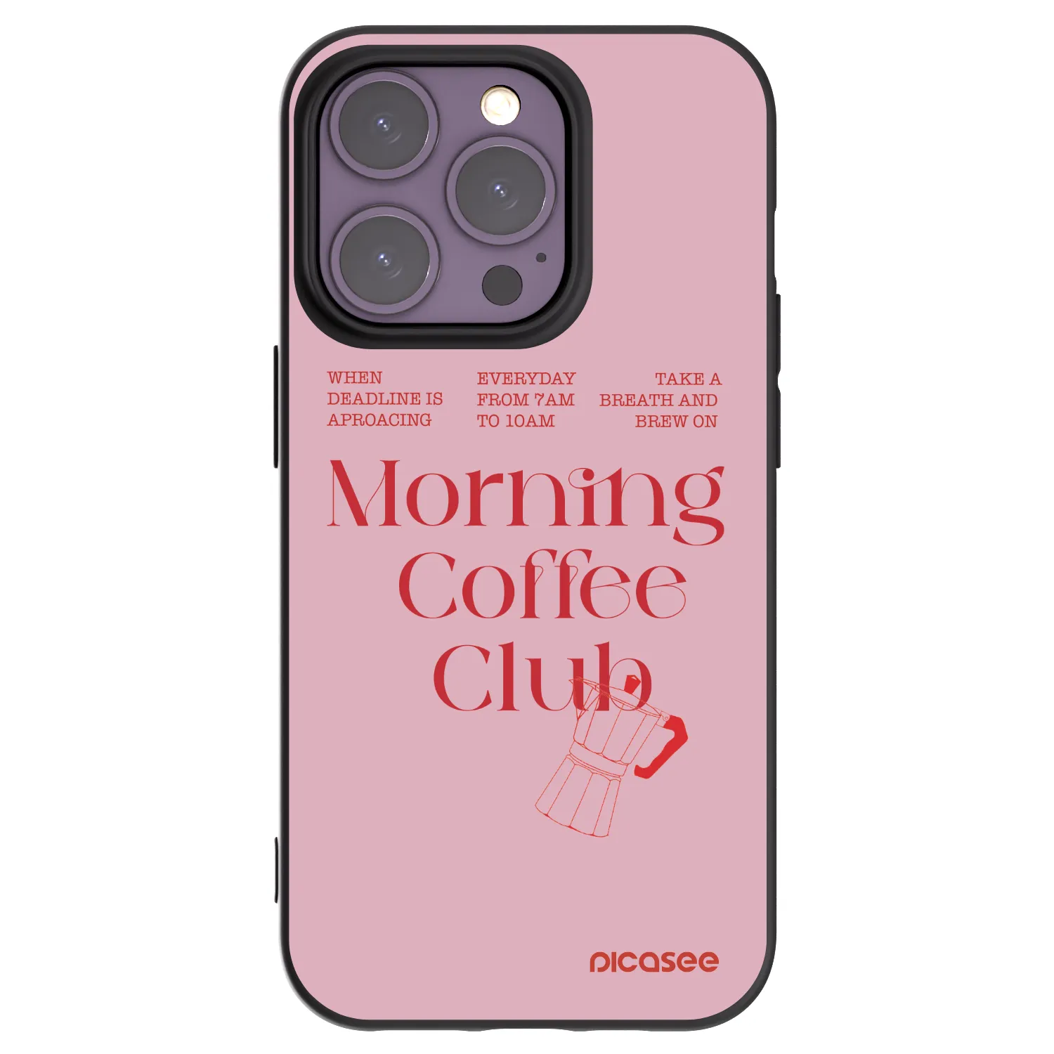 Picasee silikónový čierny obal pre Apple iPhone 14 Pro - Morning