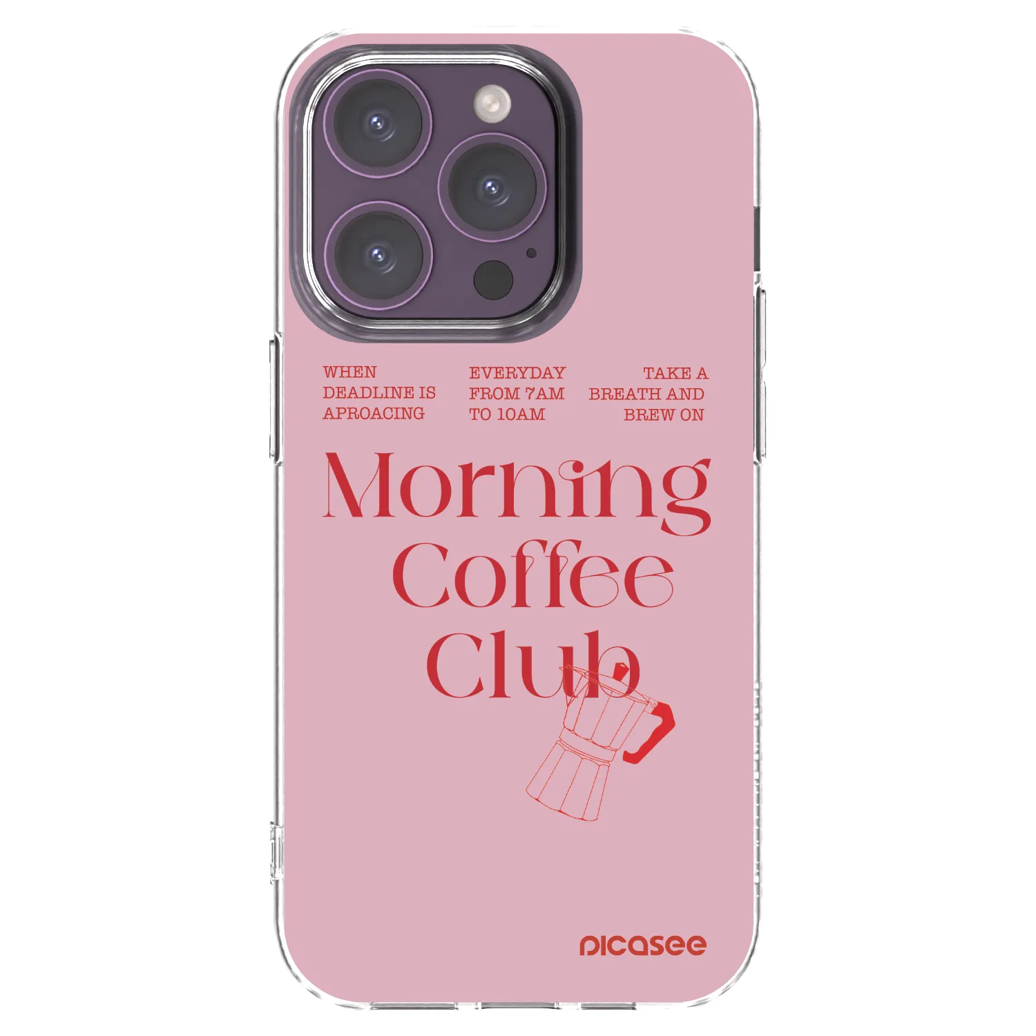 Picasee silikónový prehľadný obal pre Apple iPhone 14 Pro - Morning