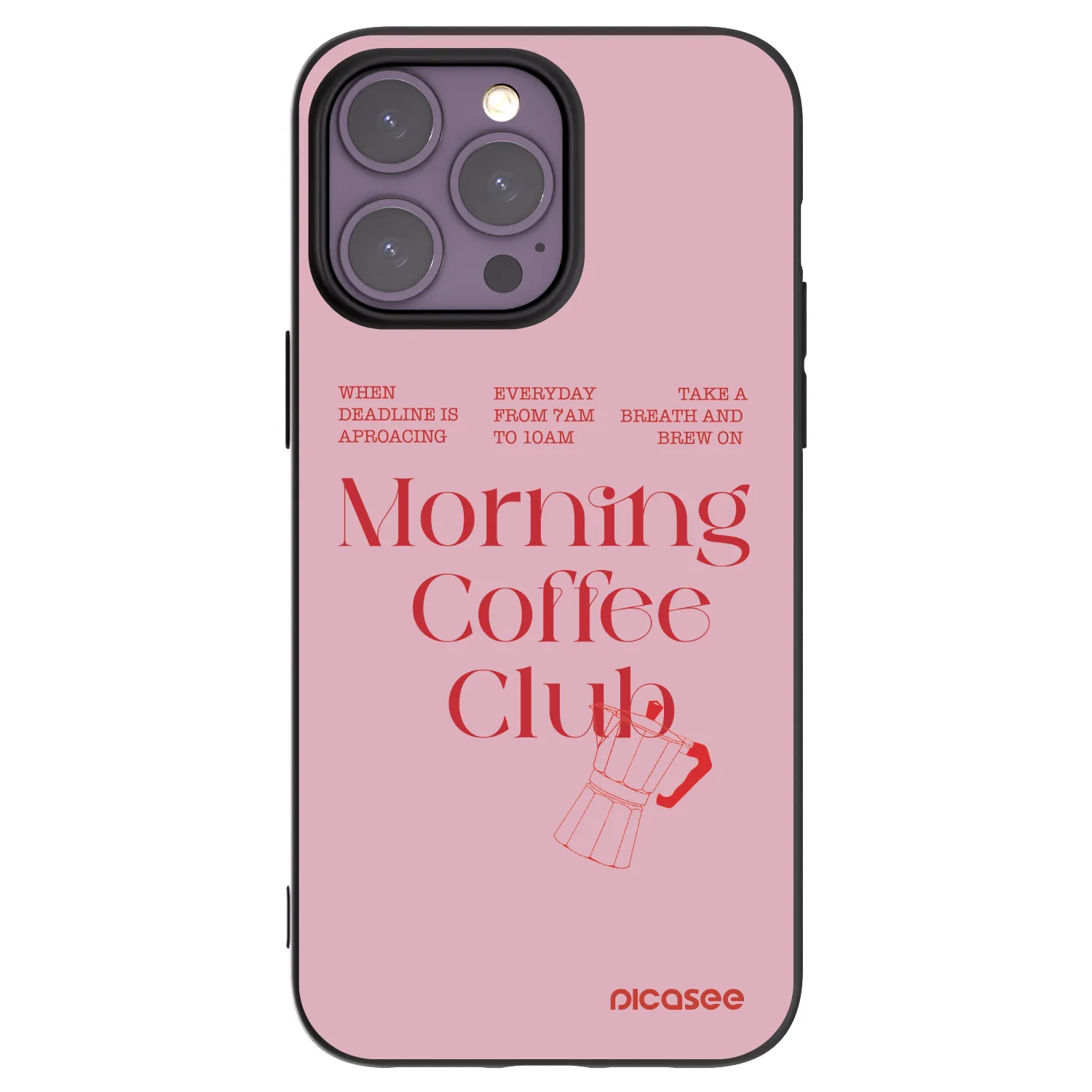 Picasee silikónový čierny obal pre Apple iPhone 14 Pro Max - Morning