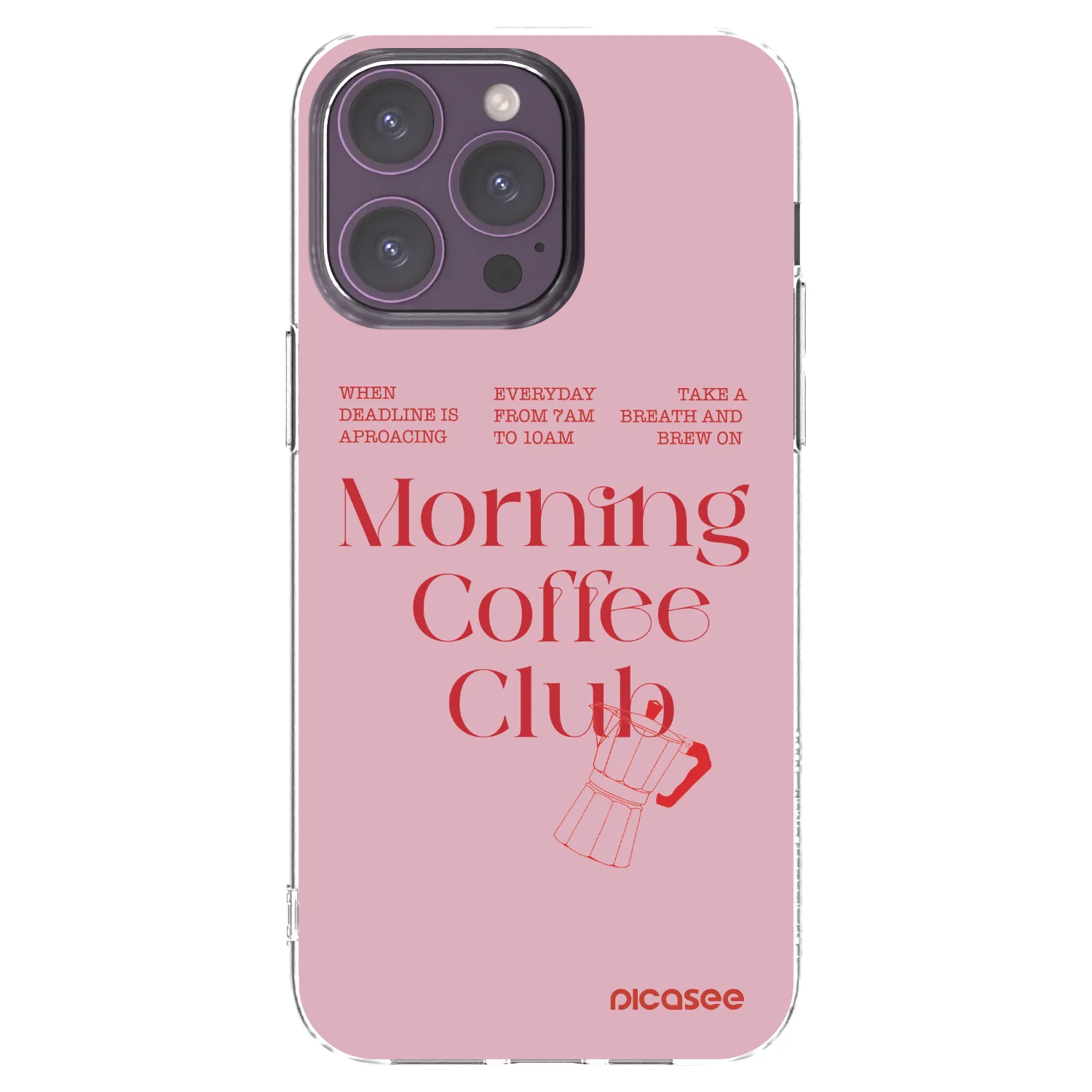 Picasee silikónový prehľadný obal pre Apple iPhone 14 Pro Max - Morning