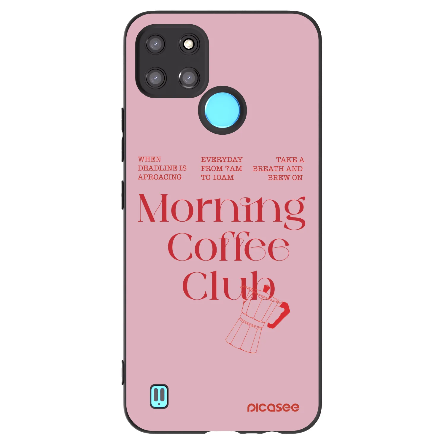 Picasee silikónový čierny obal pre Realme C21Y - Morning