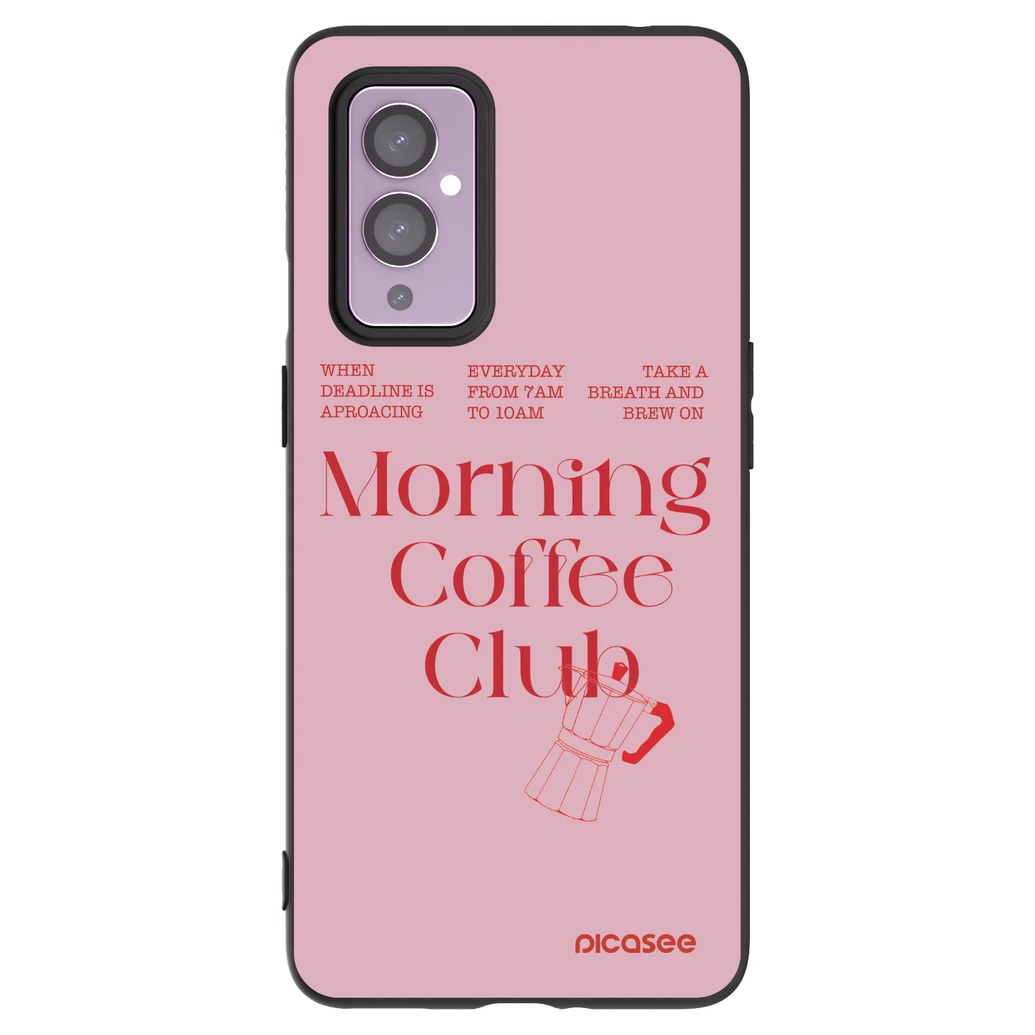 Picasee silikónový čierny obal pre OnePlus 9 - Morning