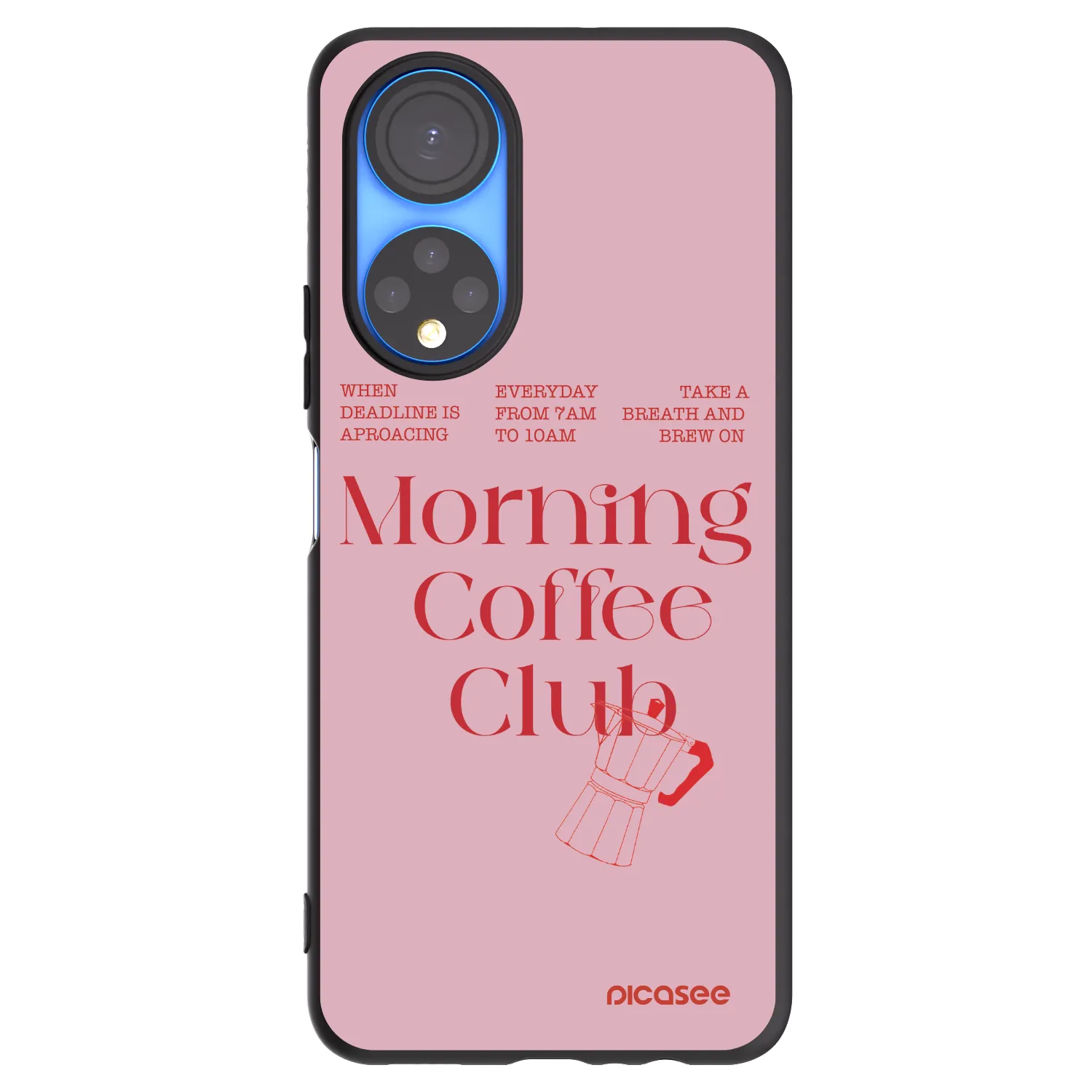 Picasee silikónový čierny obal pre Honor X7 - Morning