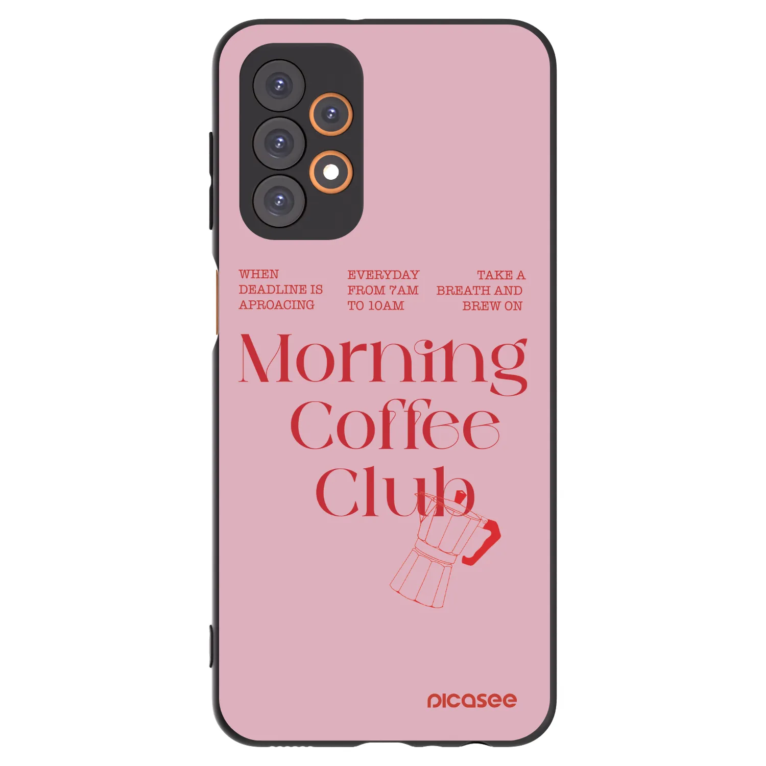 Picasee silikónový čierny obal pre Samsung Galaxy A23 A235F 4G - Morning