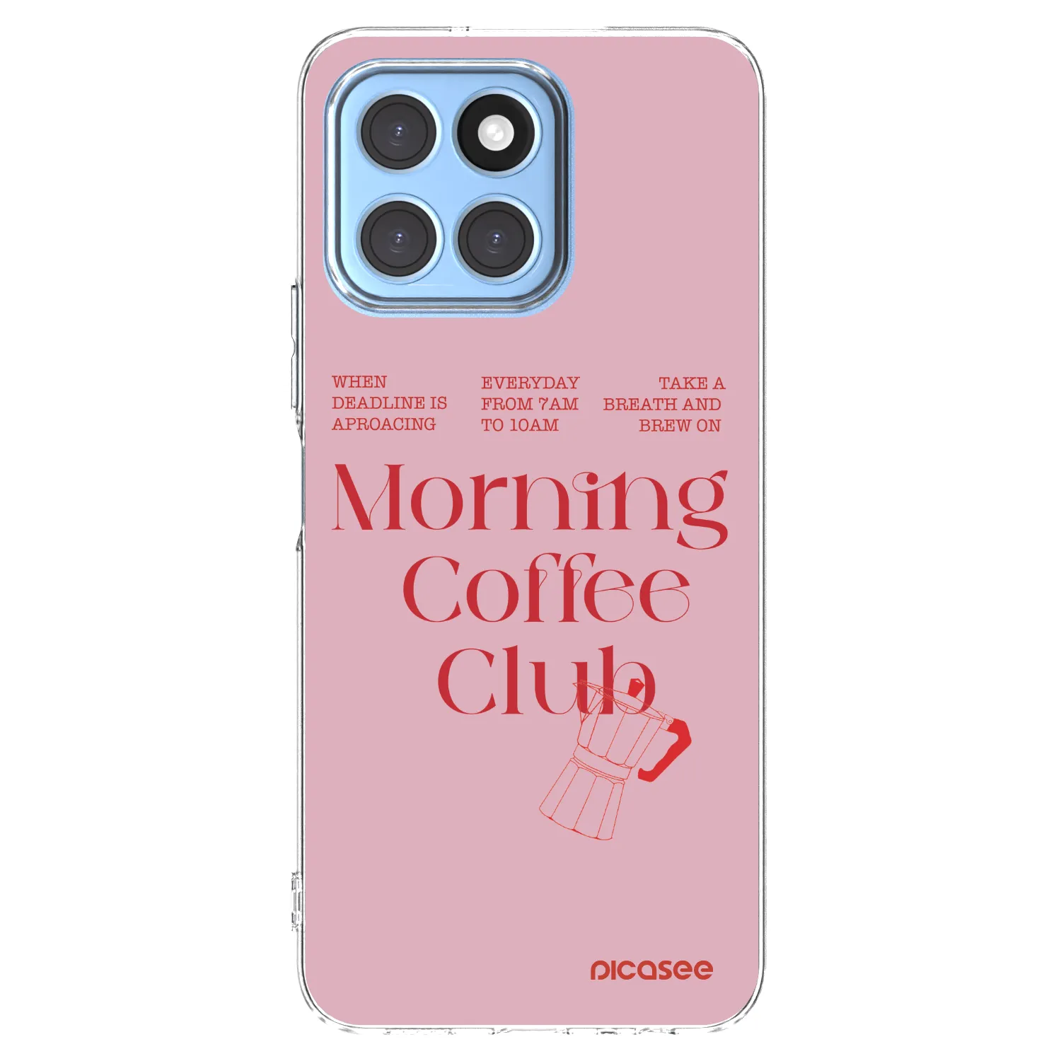 Picasee silikónový prehľadný obal pre Honor X8 5G - Morning