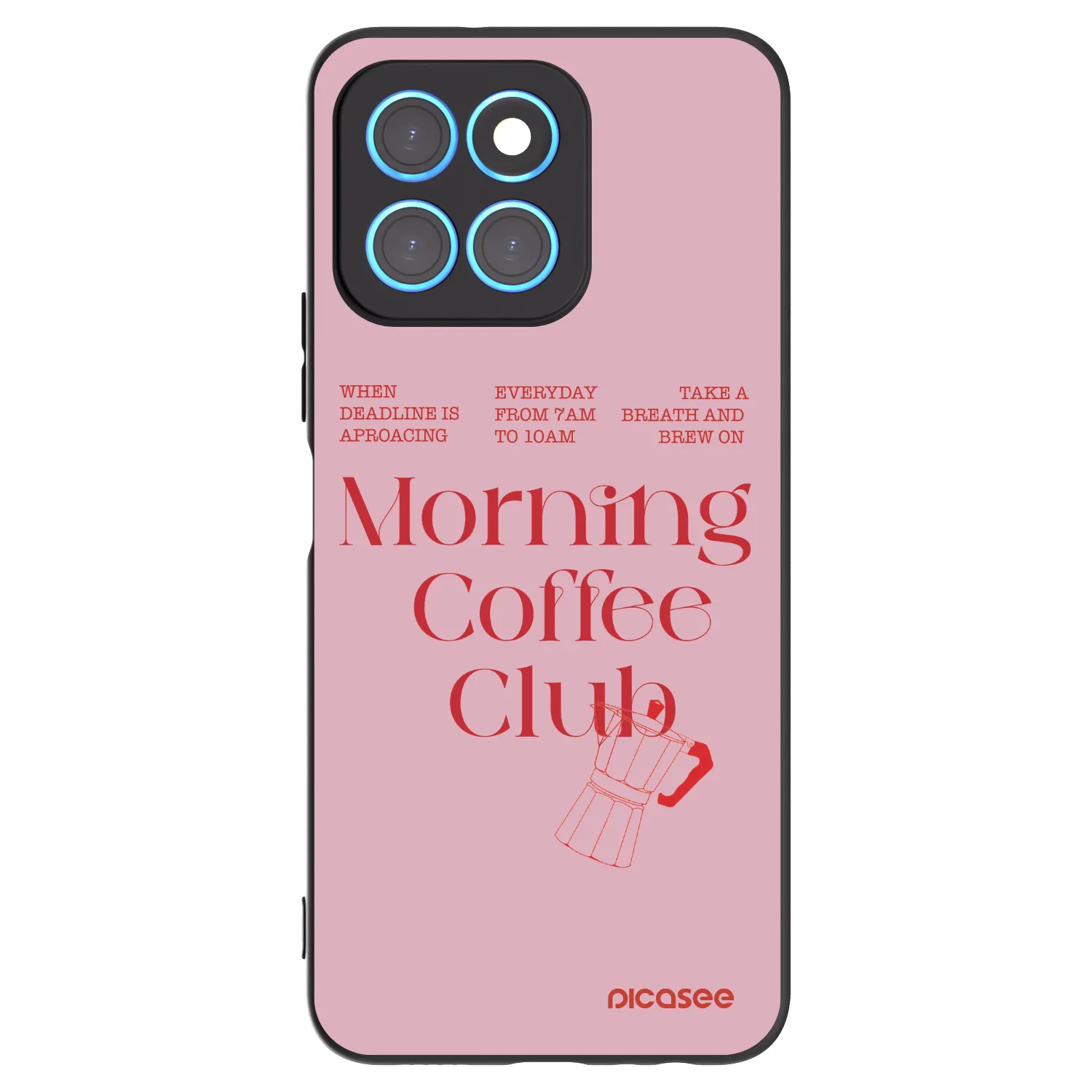 Picasee silikónový čierny obal pre Honor X6 - Morning