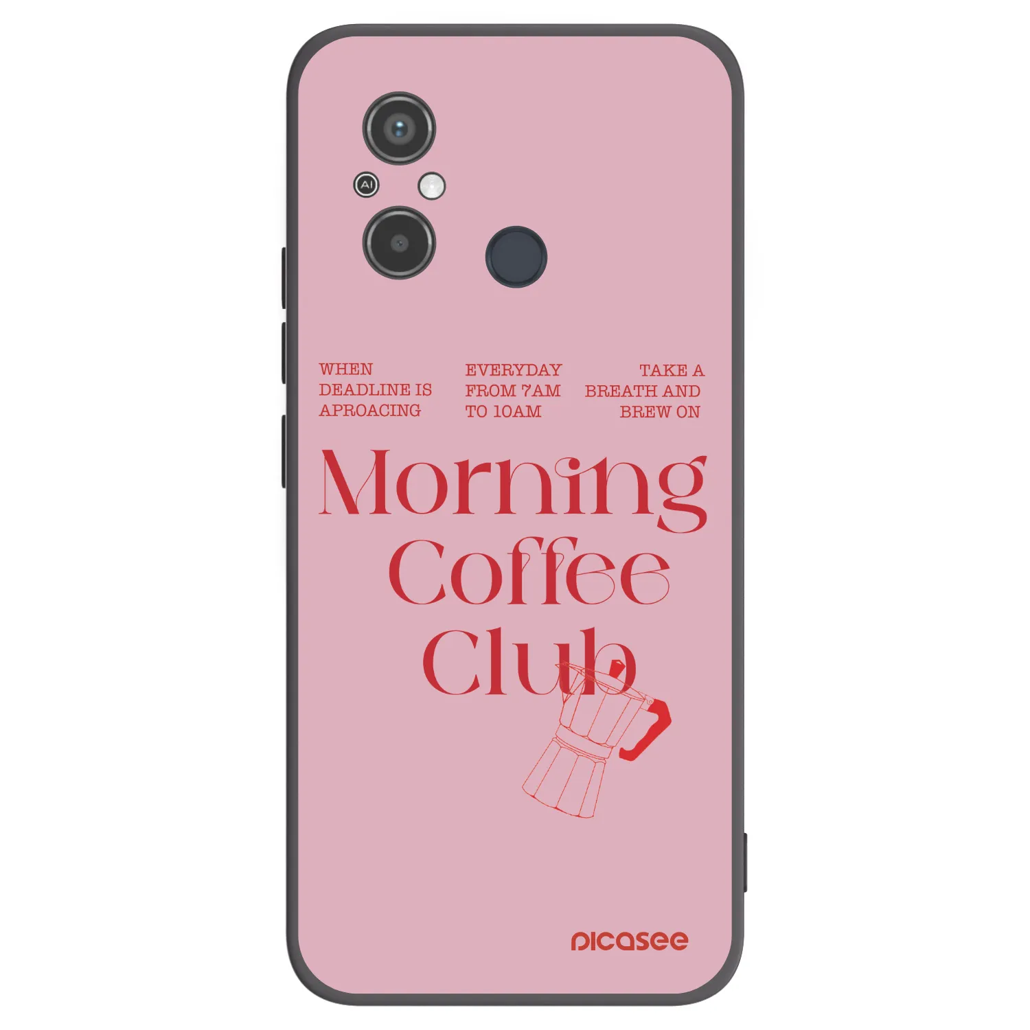 Picasee silikónový čierny obal pre Xiaomi Redmi 12C - Morning