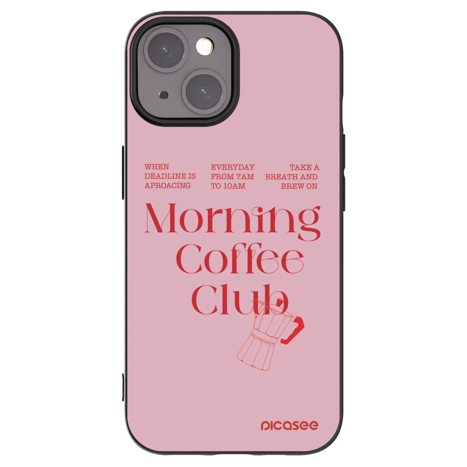 Picasee silikónový čierny obal pre Apple iPhone 15 - Morning