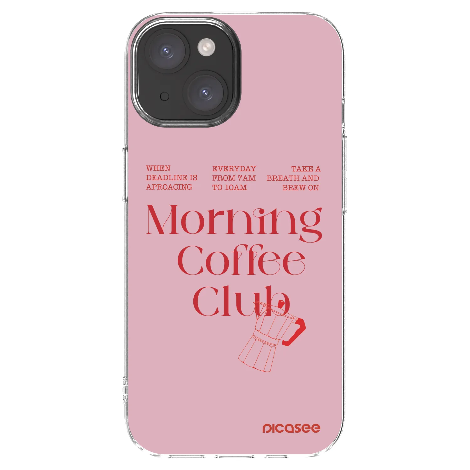 Picasee silikónový prehľadný obal pre Apple iPhone 15 - Morning