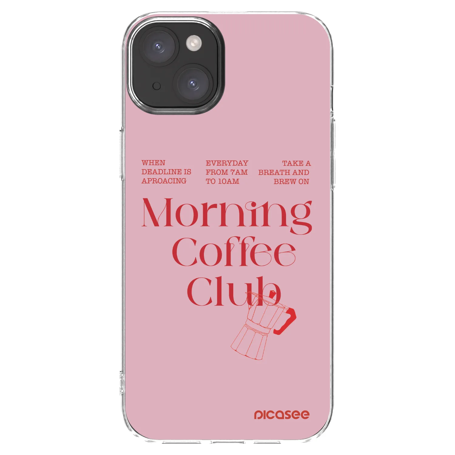 Picasee silikónový prehľadný obal pre Apple iPhone 15 Plus - Morning