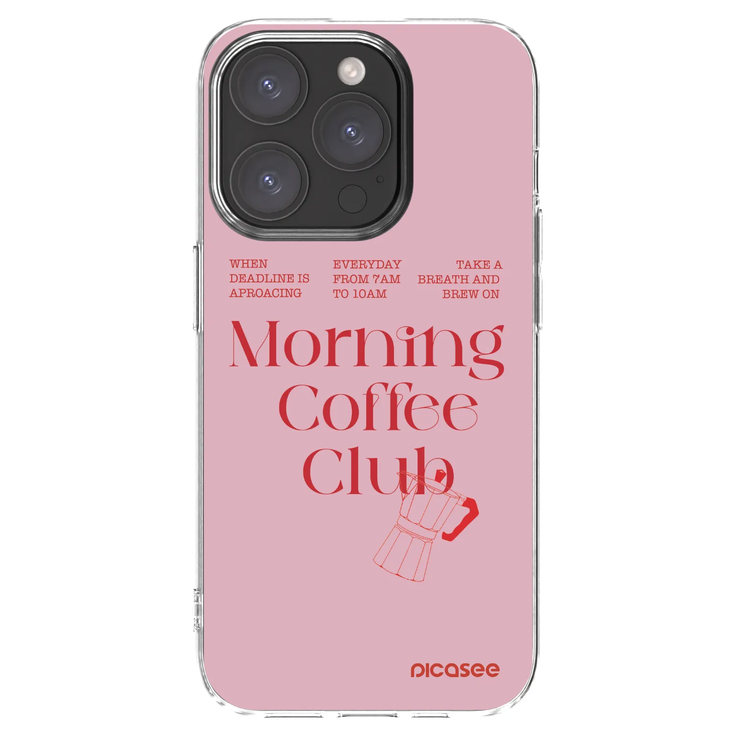 Picasee silikónový prehľadný obal pre Apple iPhone 15 Pro - Morning