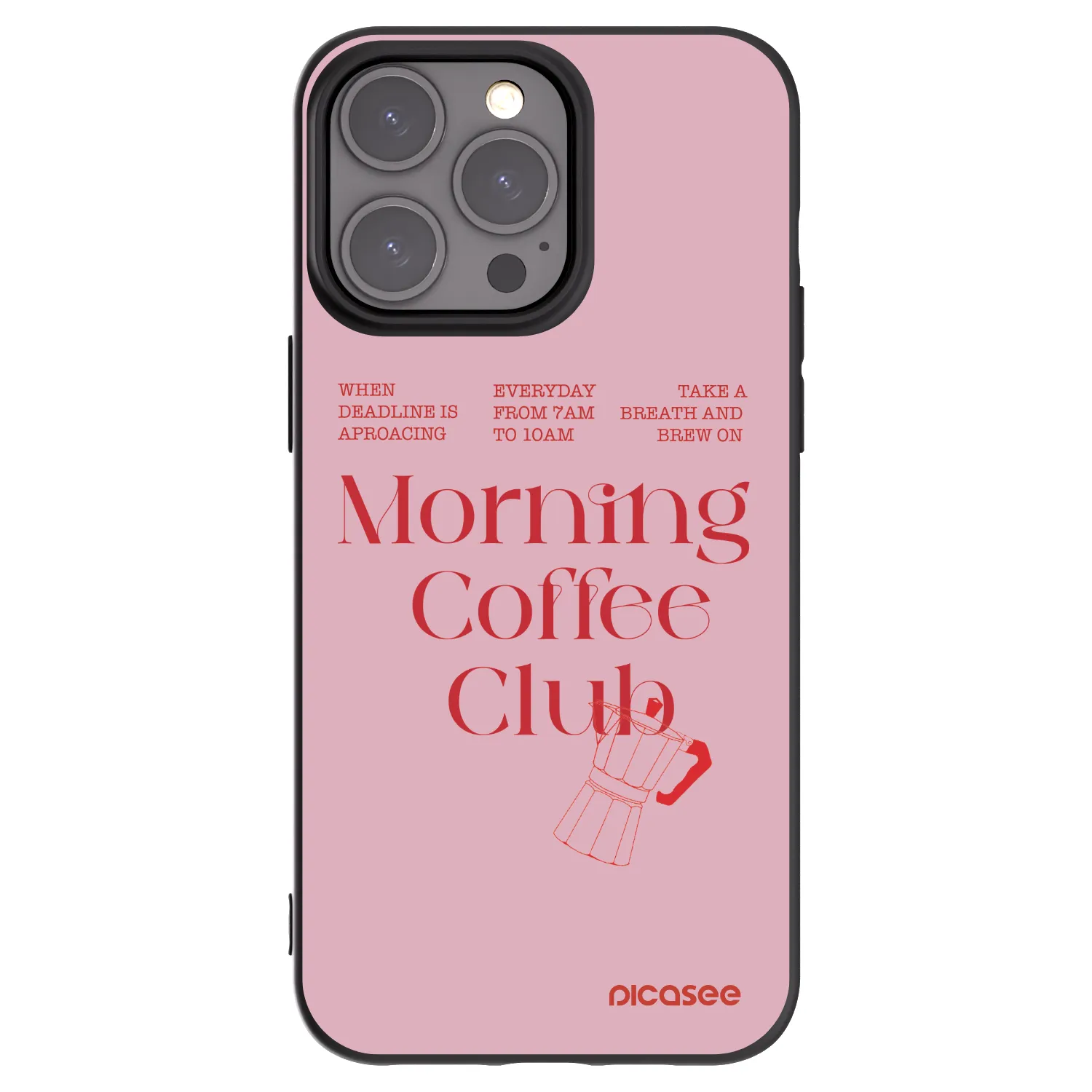 Picasee silikónový čierny obal pre Apple iPhone 15 Pro Max - Morning