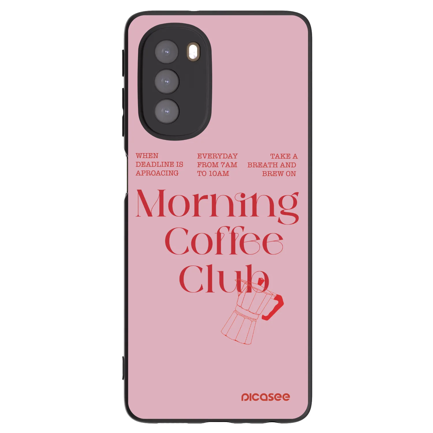 Picasee silikónový čierny obal pre Motorola Moto G51 - Morning