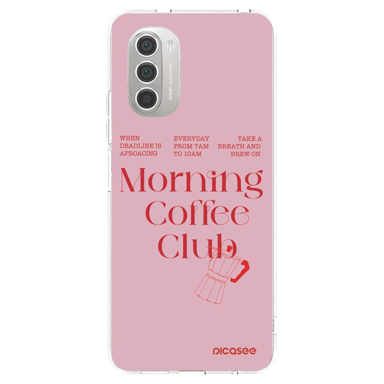 Picasee silikónový prehľadný obal pre Motorola Moto G51 - Morning