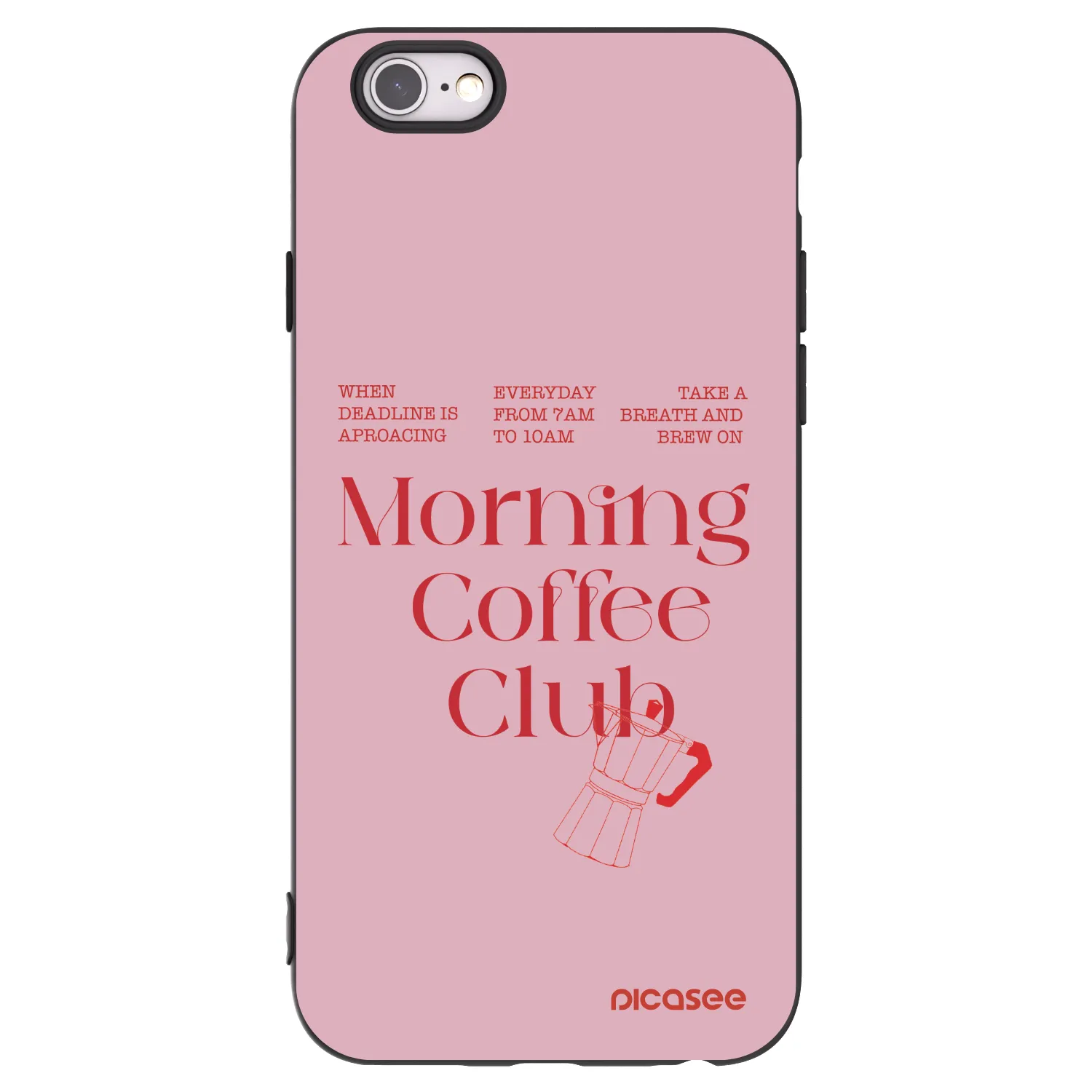 Picasee silikónový čierny obal pre Apple iPhone 6/6S - Morning