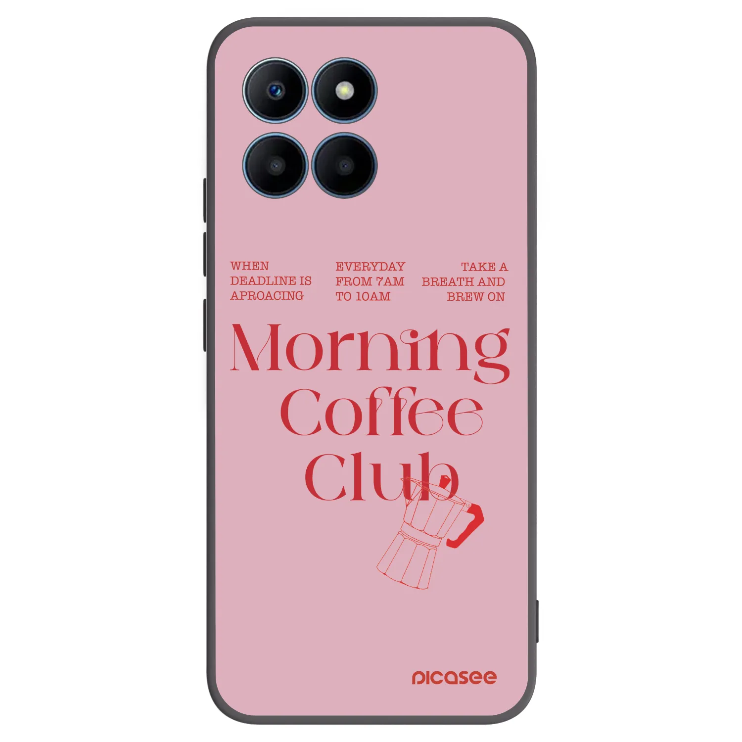Picasee silikónový čierny obal pre Honor 70 Lite - Morning