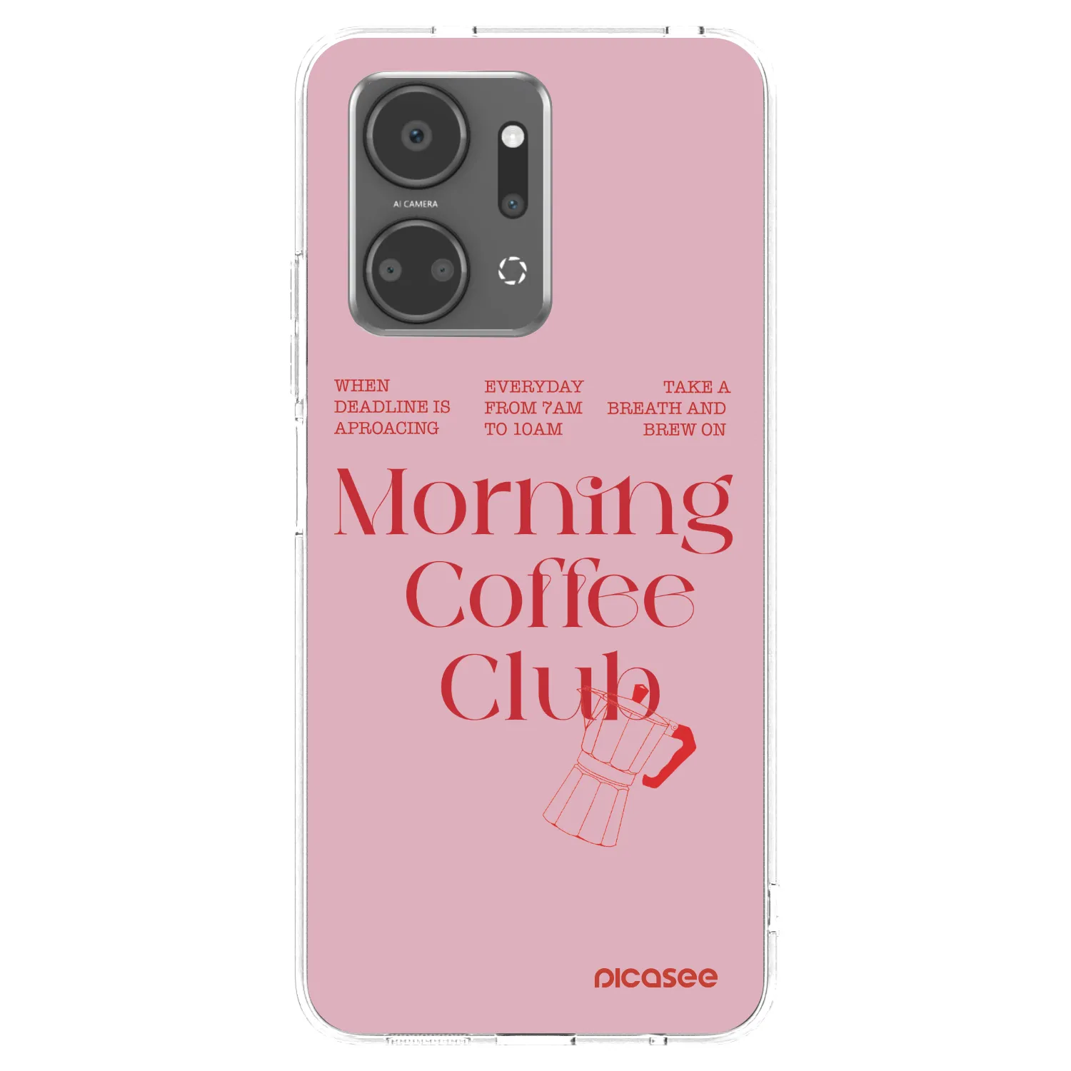 Picasee silikónový prehľadný obal pre Honor X7a - Morning