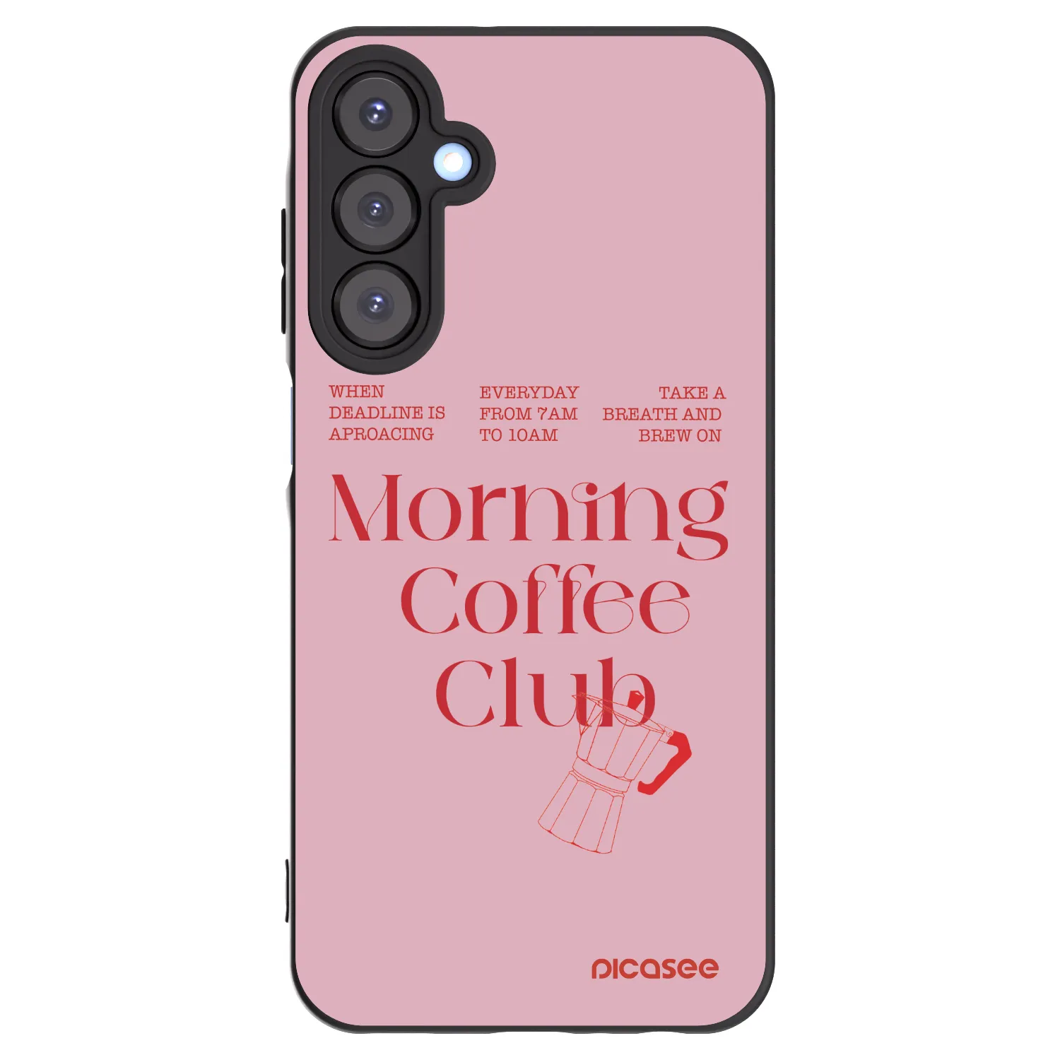 Picasee silikónový čierny obal pre Samsung Galaxy A25 A256B 5G - Morning