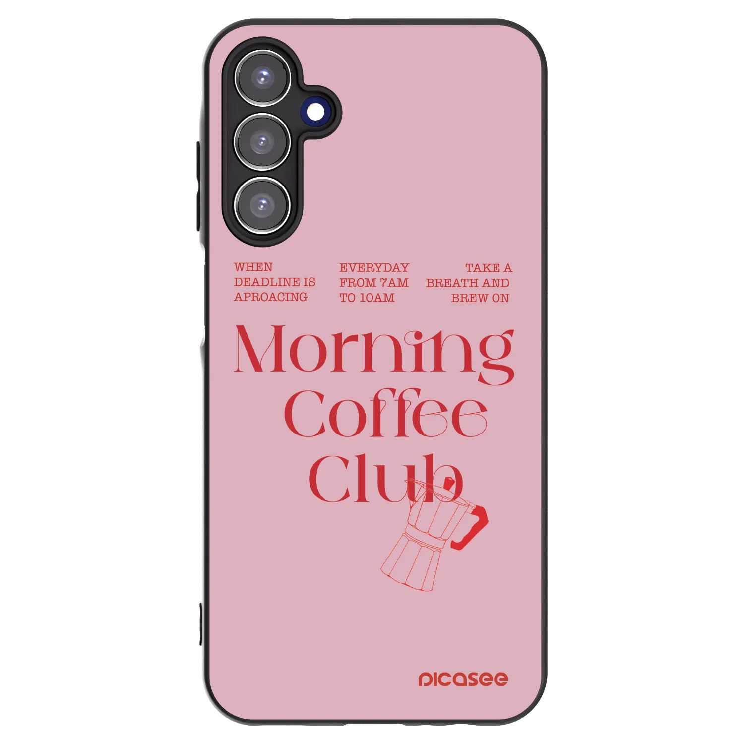 Picasee silikónový čierny obal pre Samsung Galaxy A15 A155F 4G - Morning