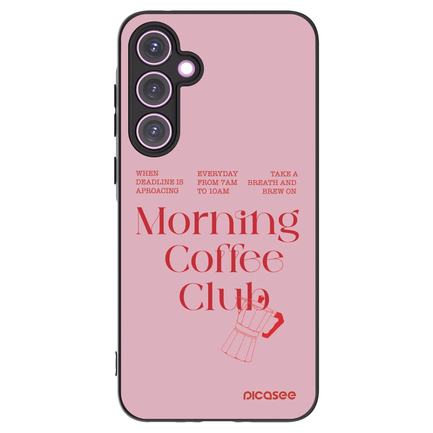 Picasee silikónový čierny obal pre Samsung Galaxy A35 5G A356B - Morning