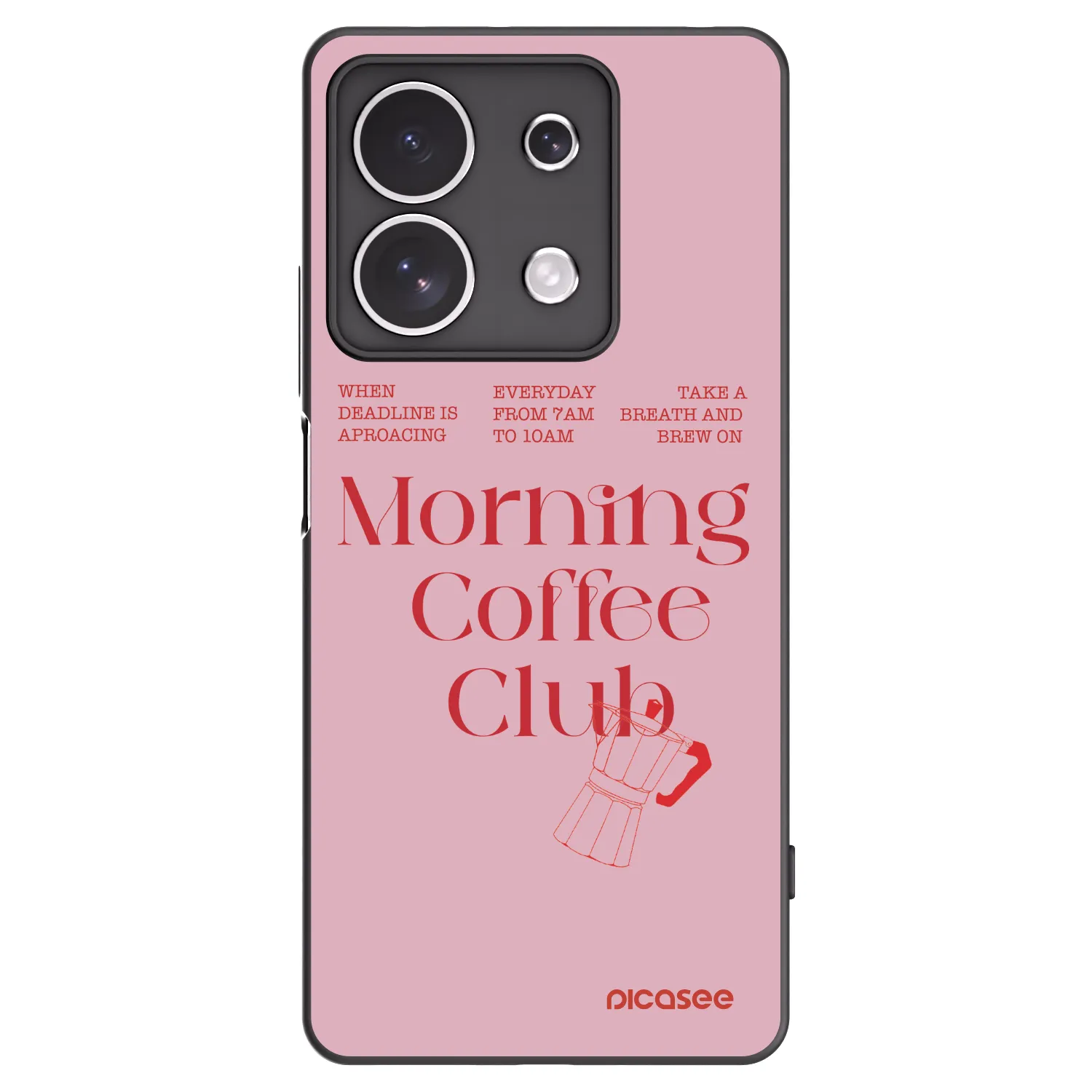 Picasee silikónový čierny obal pre Xiaomi Redmi Note 13 4G - Morning