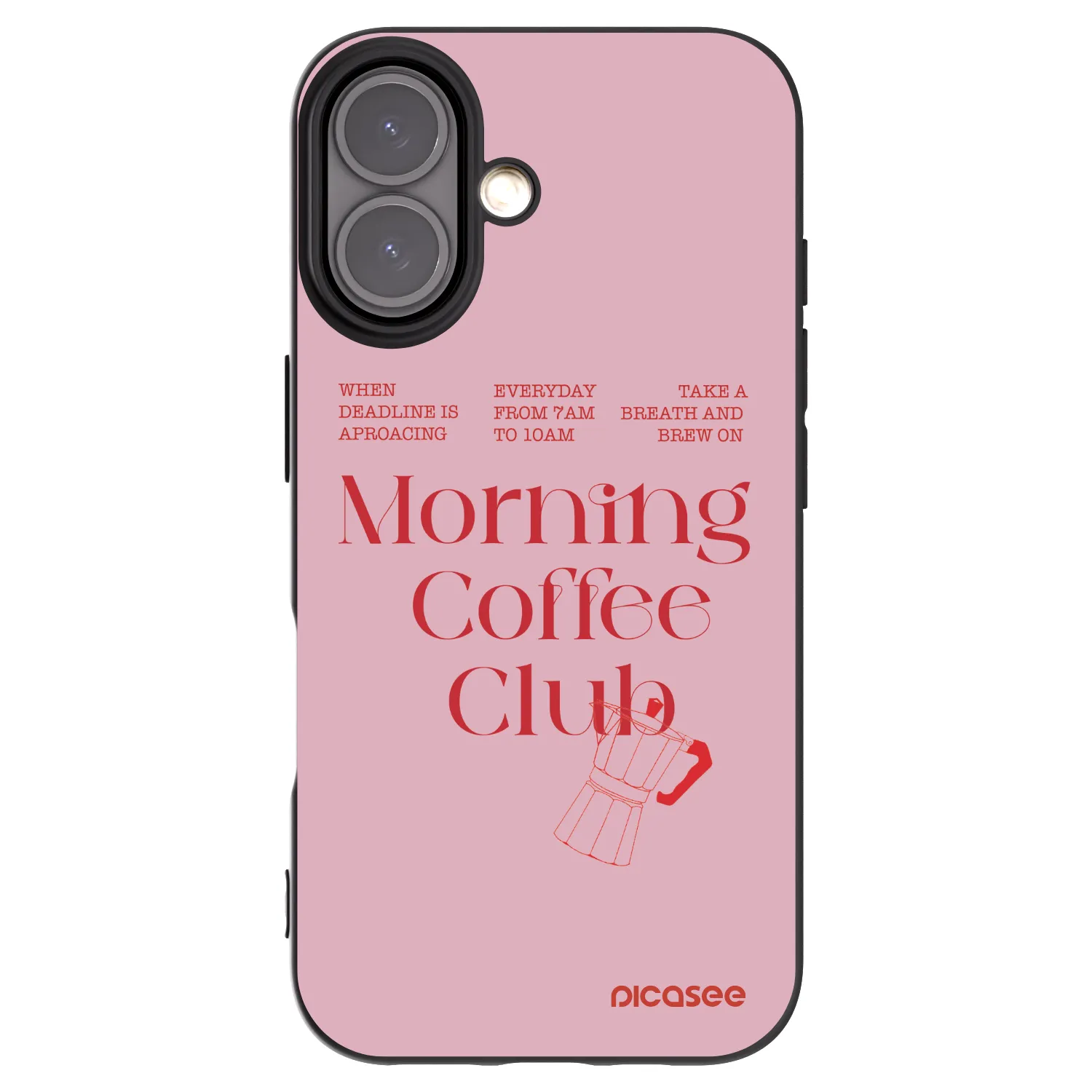 Picasee silikónový čierny obal pre Apple iPhone 16 - Morning