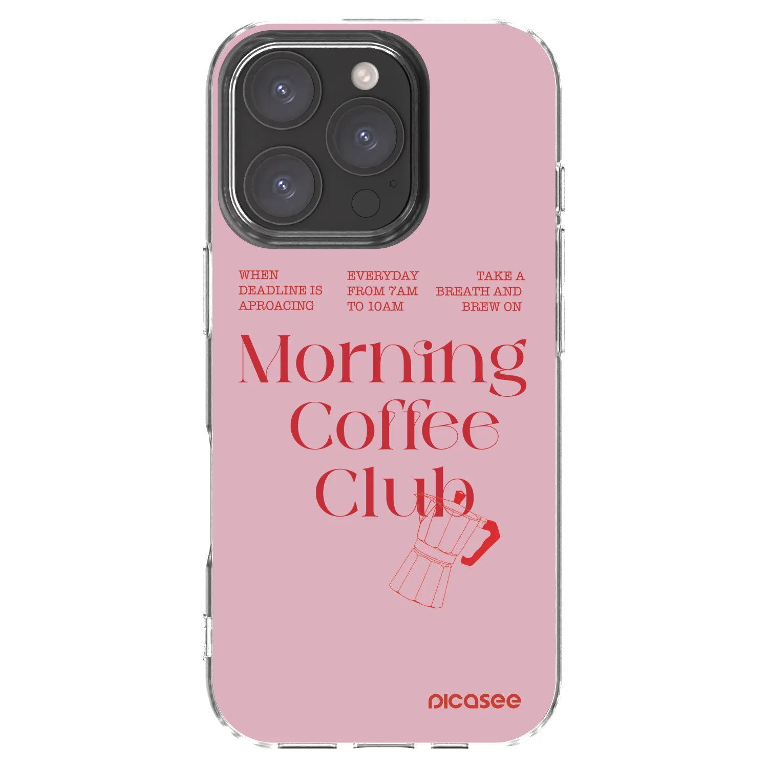 Picasee silikónový prehľadný obal pre Apple iPhone 16 Pro - Morning