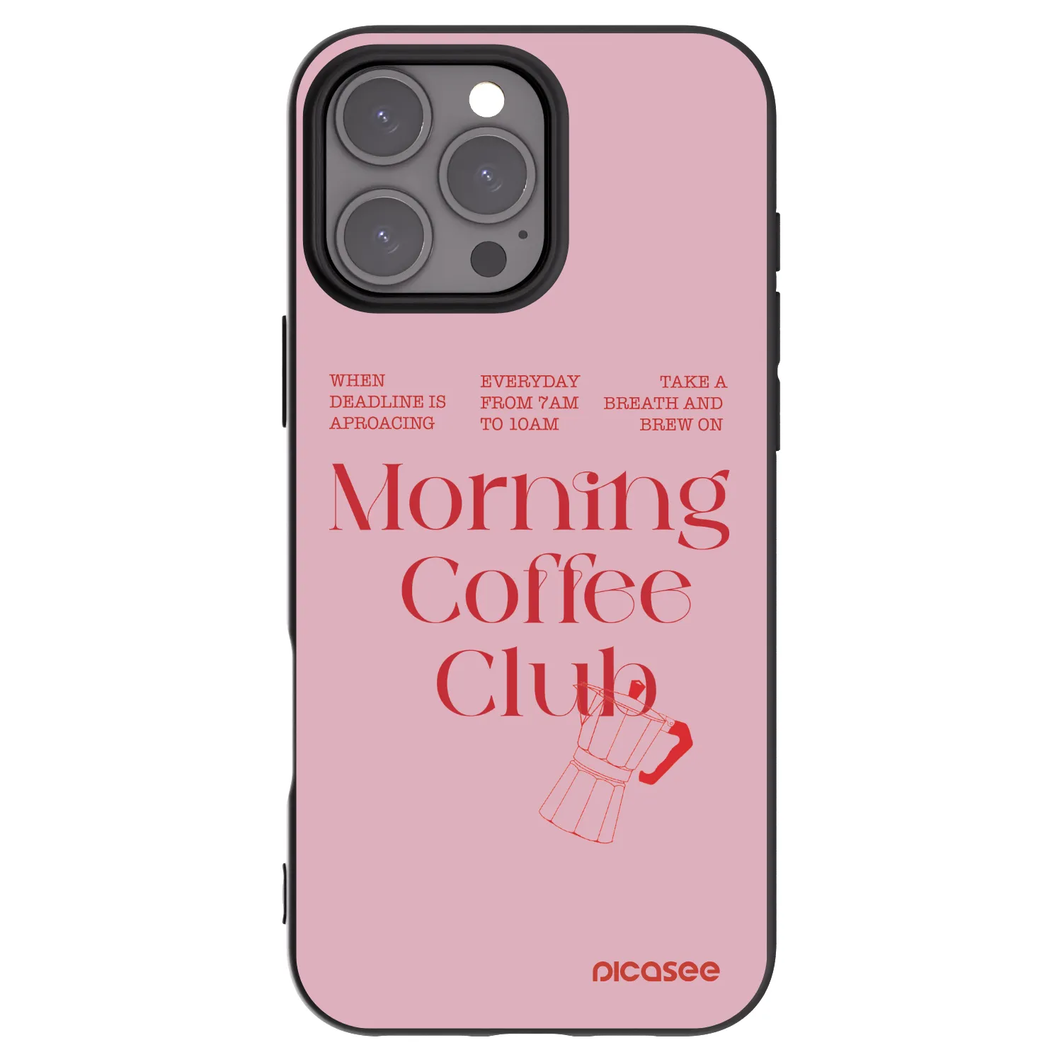Picasee silikónový čierny obal pre Apple iPhone 16 Pro Max - Morning