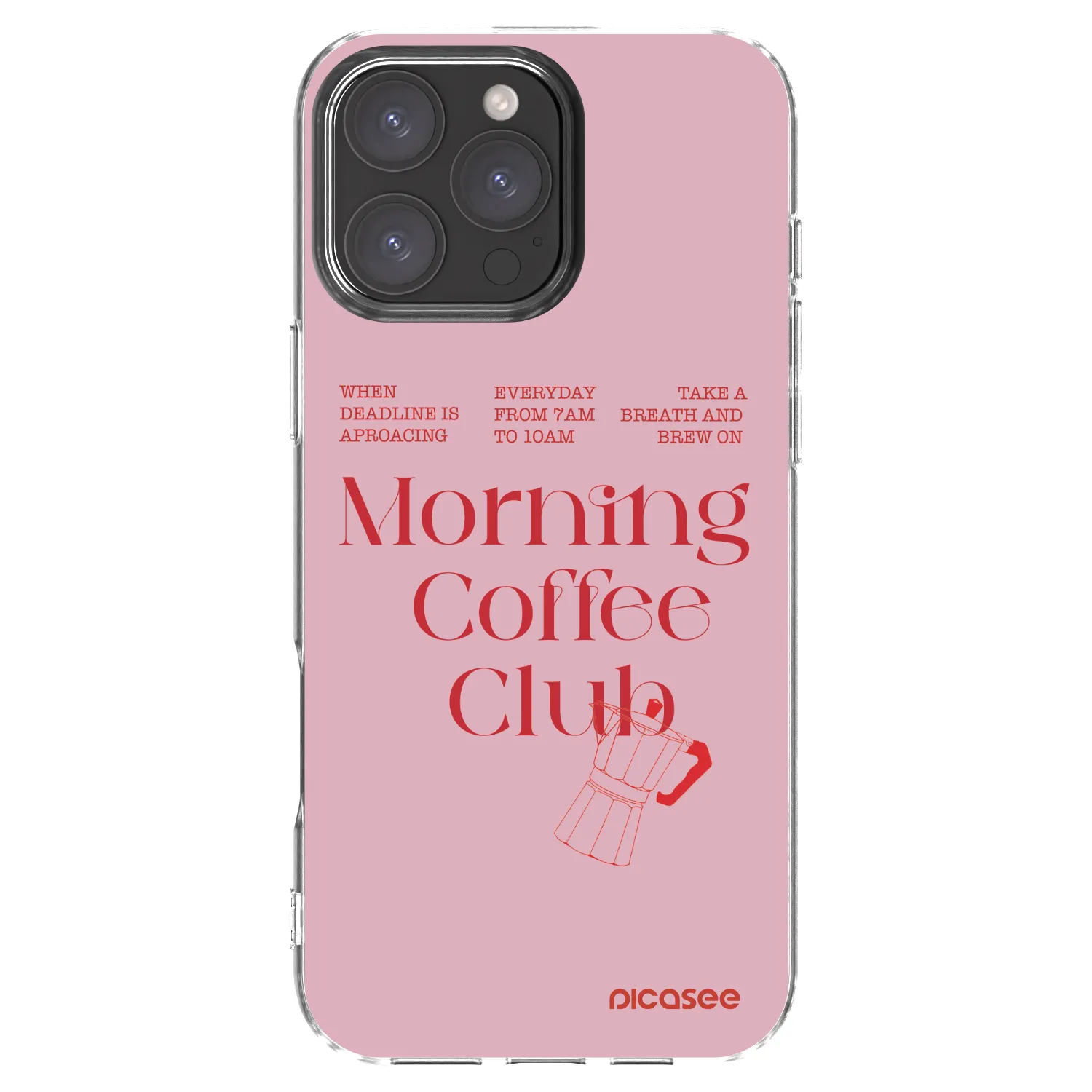 Picasee silikónový prehľadný obal pre Apple iPhone 16 Pro Max - Morning