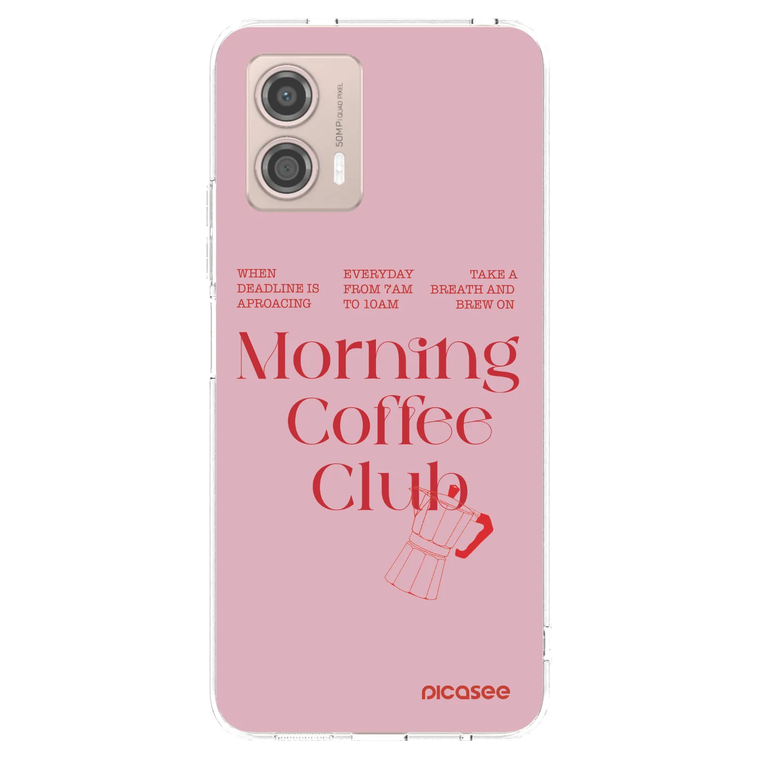 Picasee silikónový prehľadný obal pre Motorola Moto G53 5G - Morning