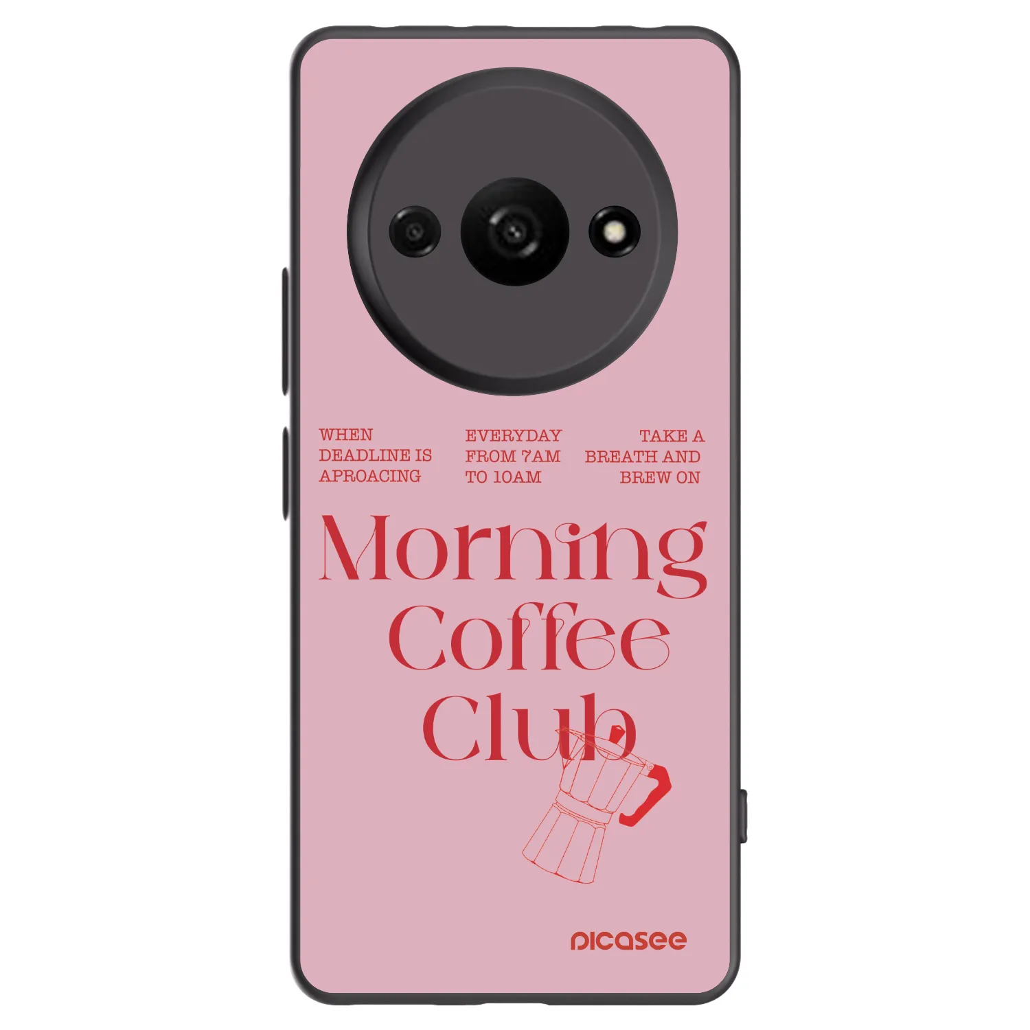 Picasee silikónový čierny obal pre Xiaomi Redmi A3 - Morning