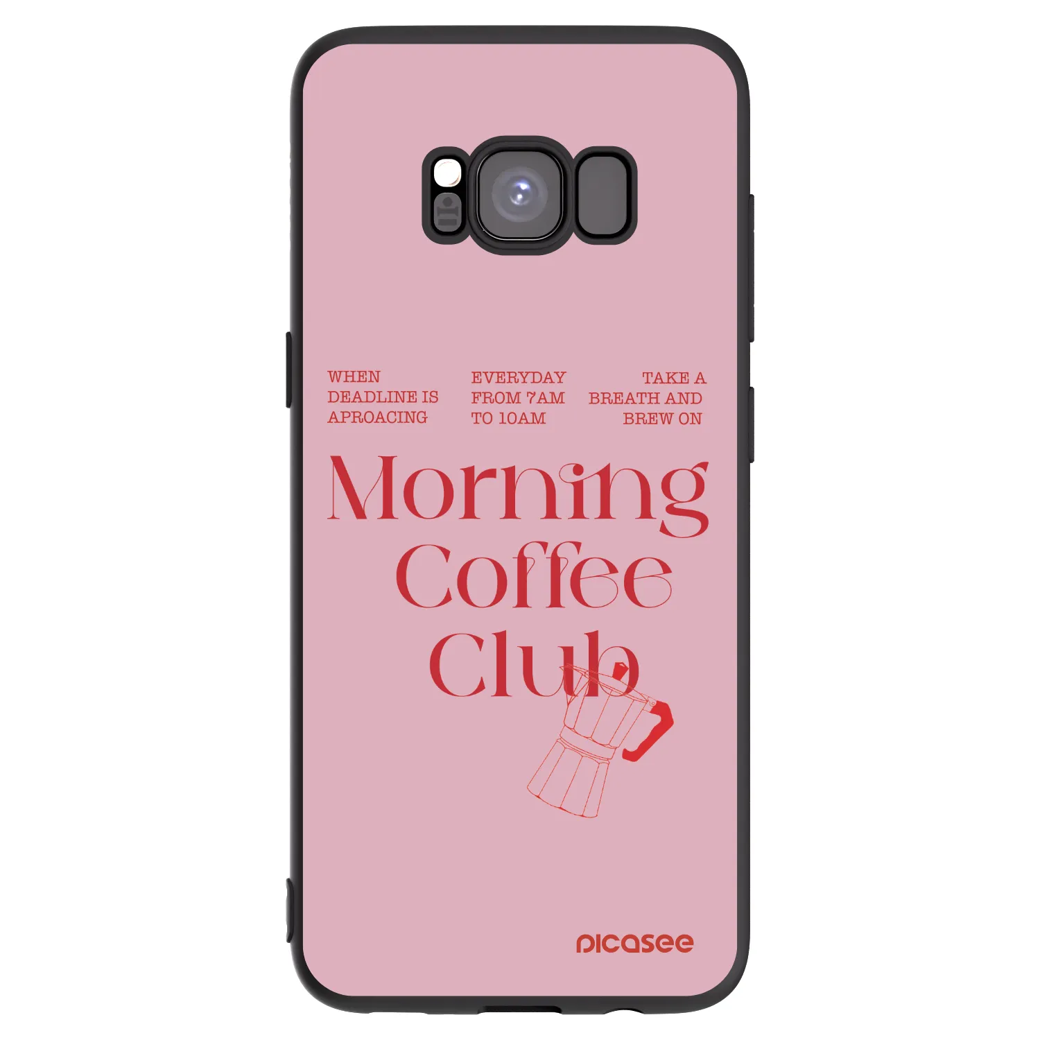 Picasee silikónový čierny obal pre Samsung Galaxy S8 G950F - Morning