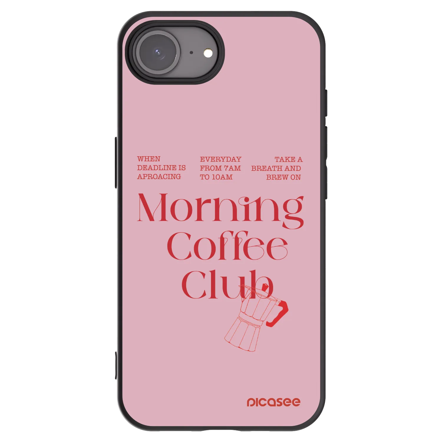 Picasee silikónový čierny obal pre Apple iPhone 16e - Morning